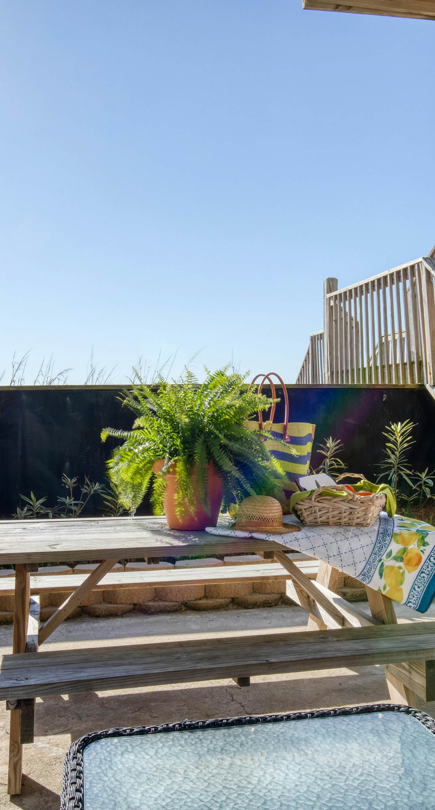 Newly renovated oceanfront home with private beach access & screened porch