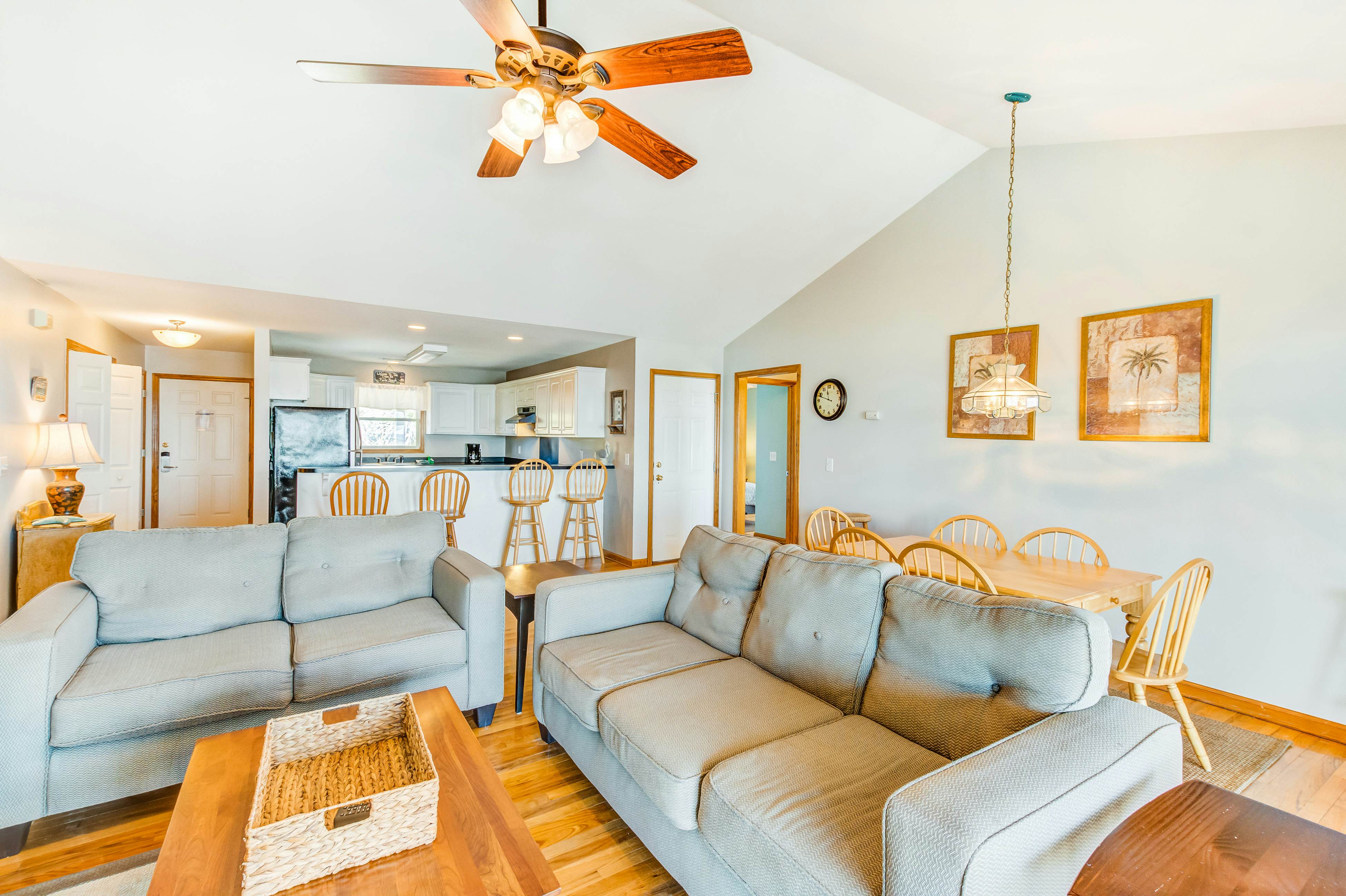 Oceanfront home with private beach access, screened porch & large deck