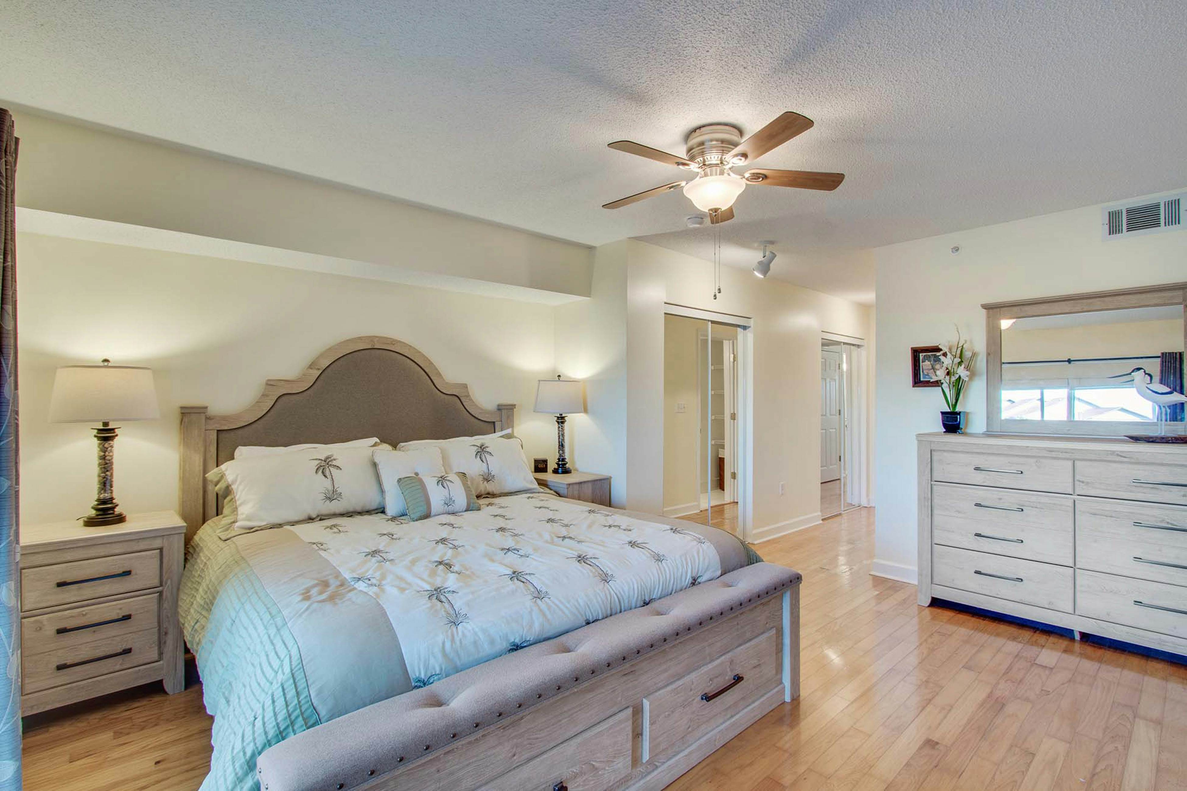 Second-floor condo with river views and access to a community pool