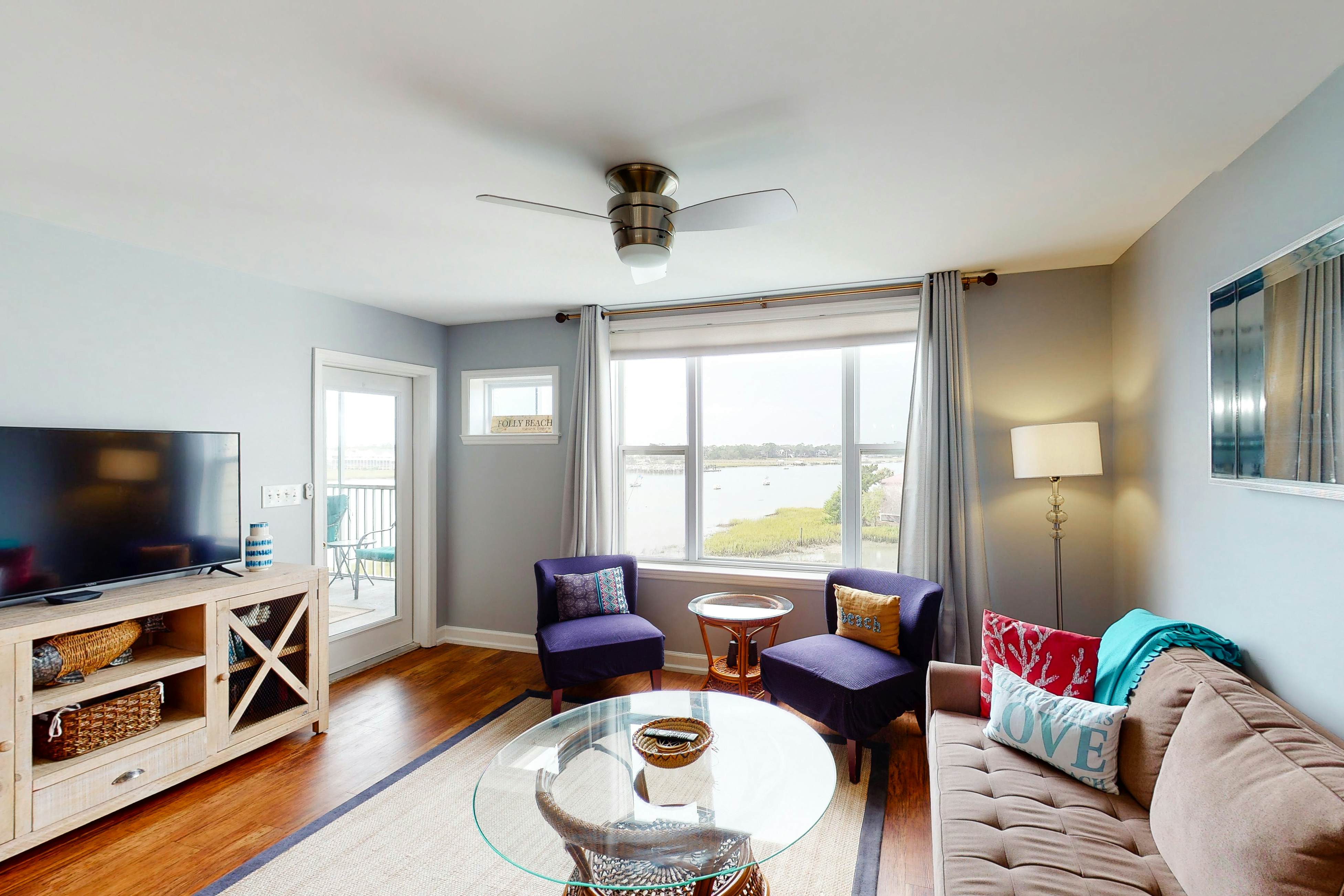 Stunning Condo with Amazing Views of Folly River - Close to Historic Charleston