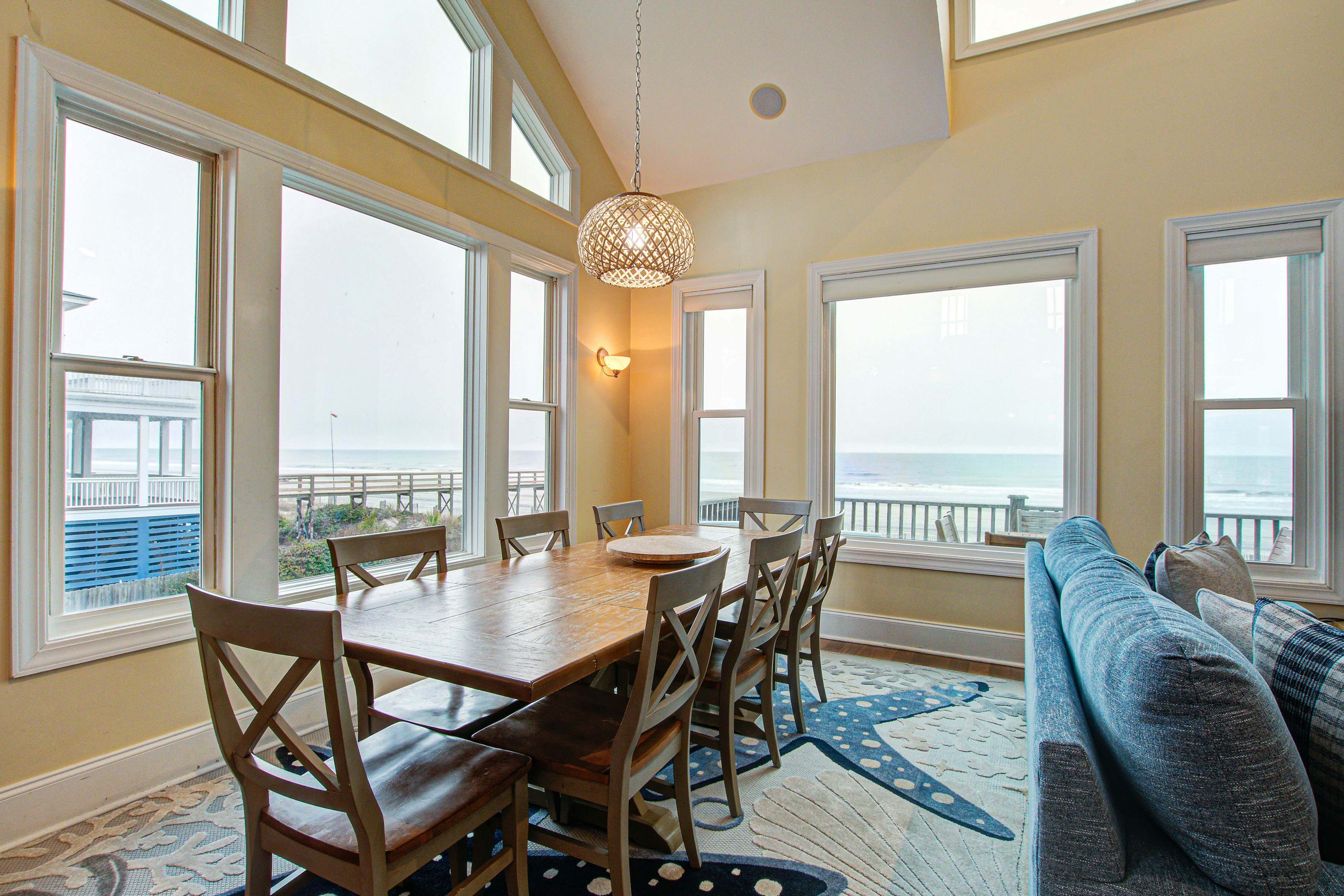 Oceanfront gem with amazing views, deck, & loft - walk to downtown Folly Beach