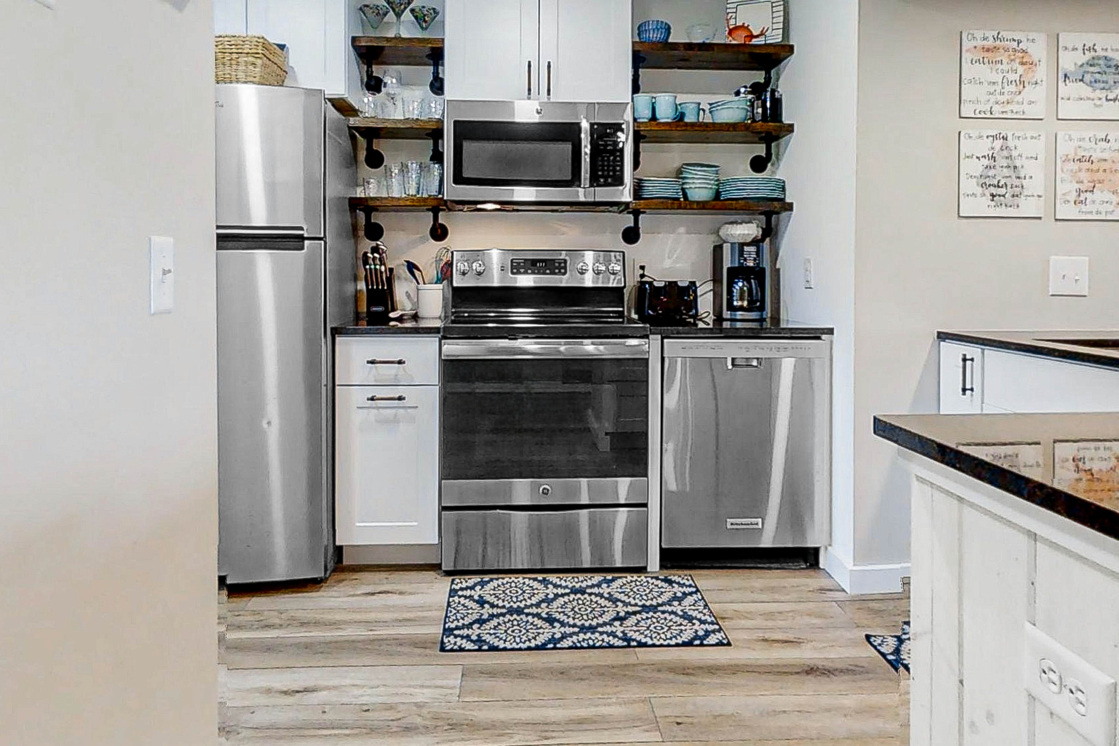 Newly renovated two-story waterfront condo with screened porch, pool, & tennis