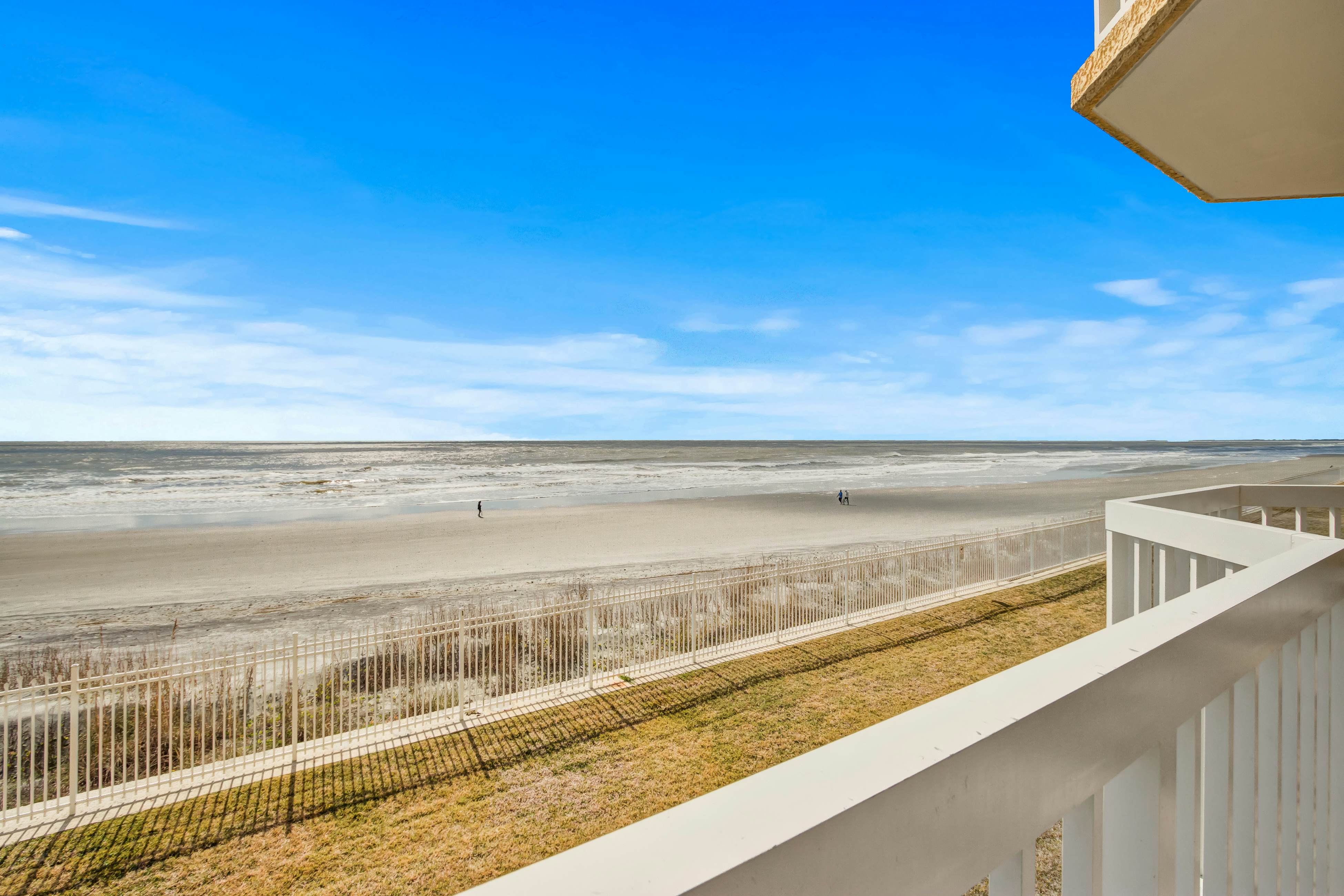 Oceanfront villa steps from the beach w/private balcony & shared pool