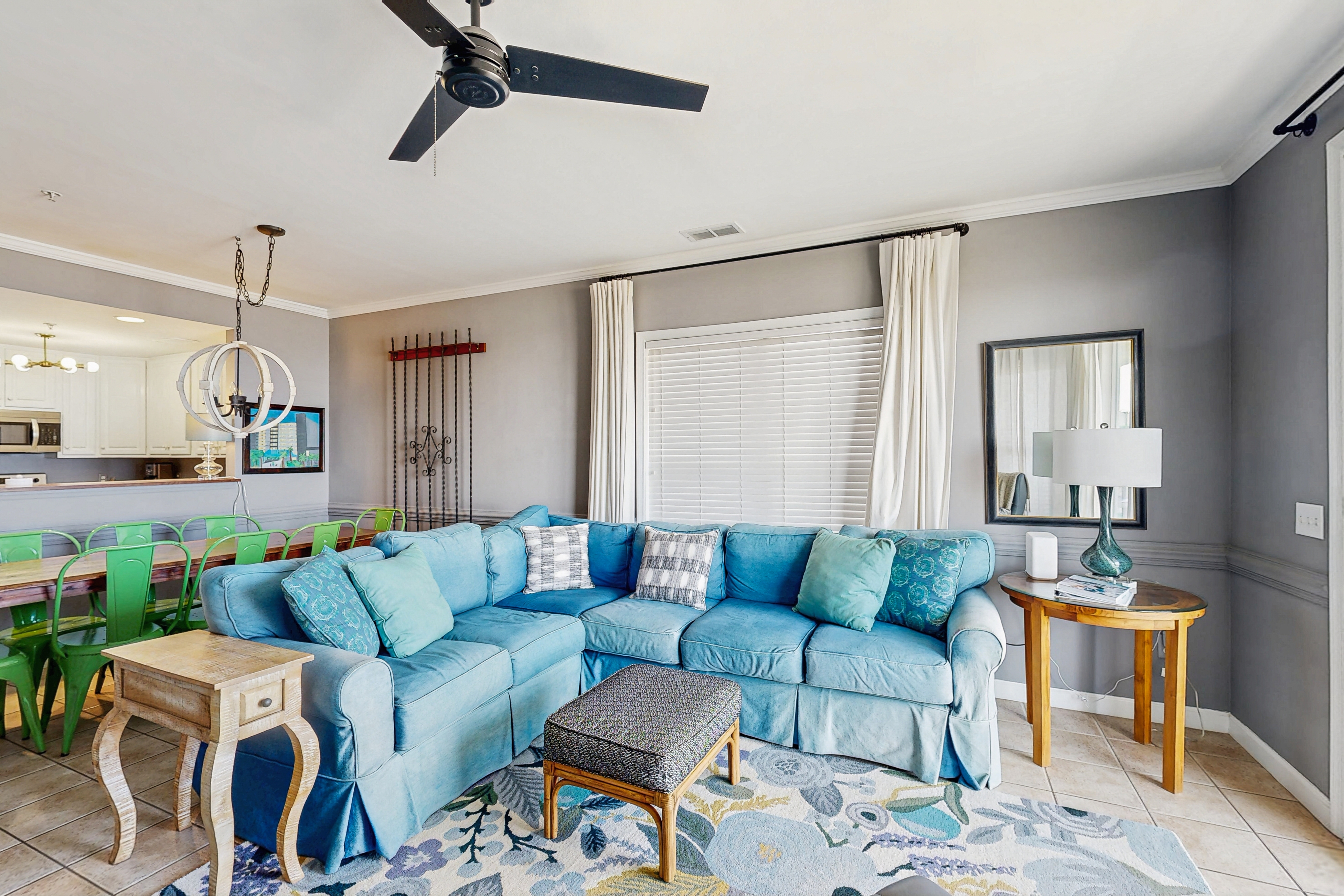 First-floor villa w/beach and ocean views from spacious balcony