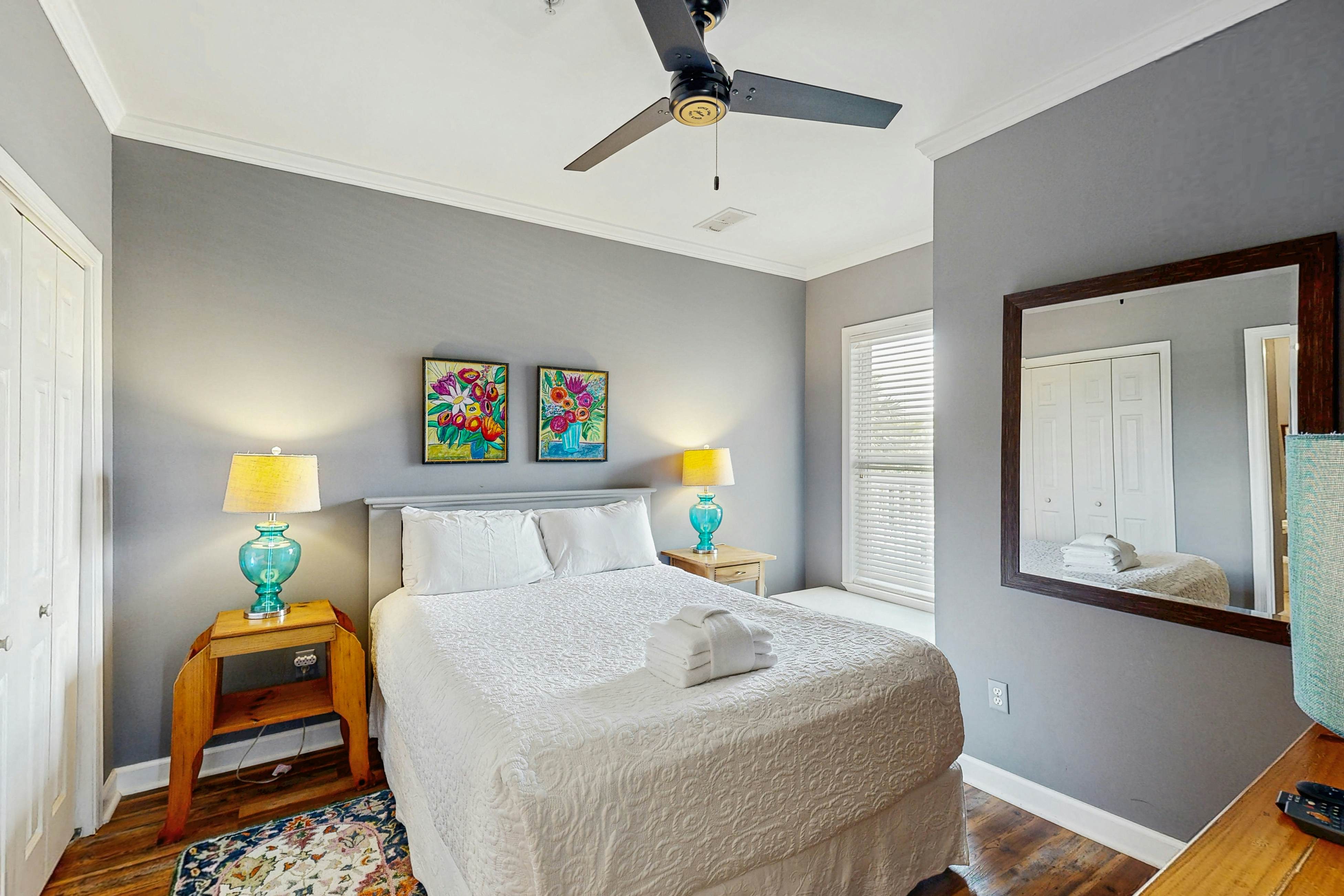 First-floor villa w/beach and ocean views from spacious balcony