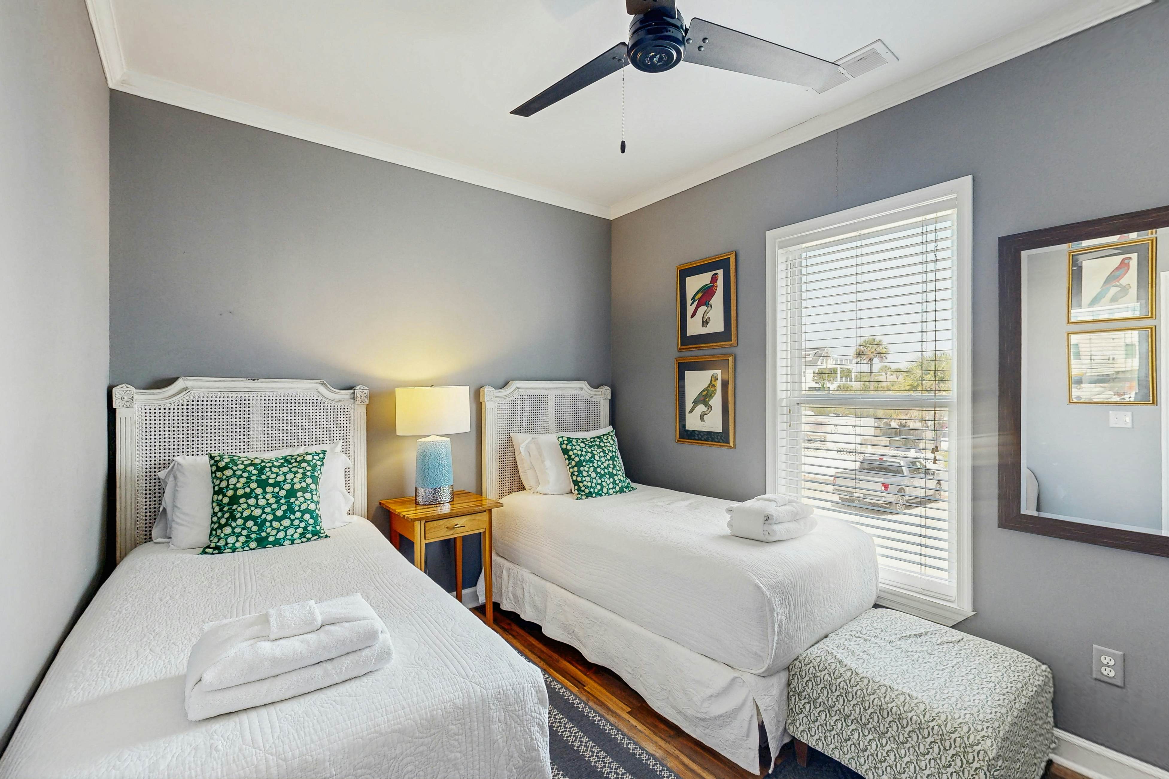 First-floor villa w/beach and ocean views from spacious balcony