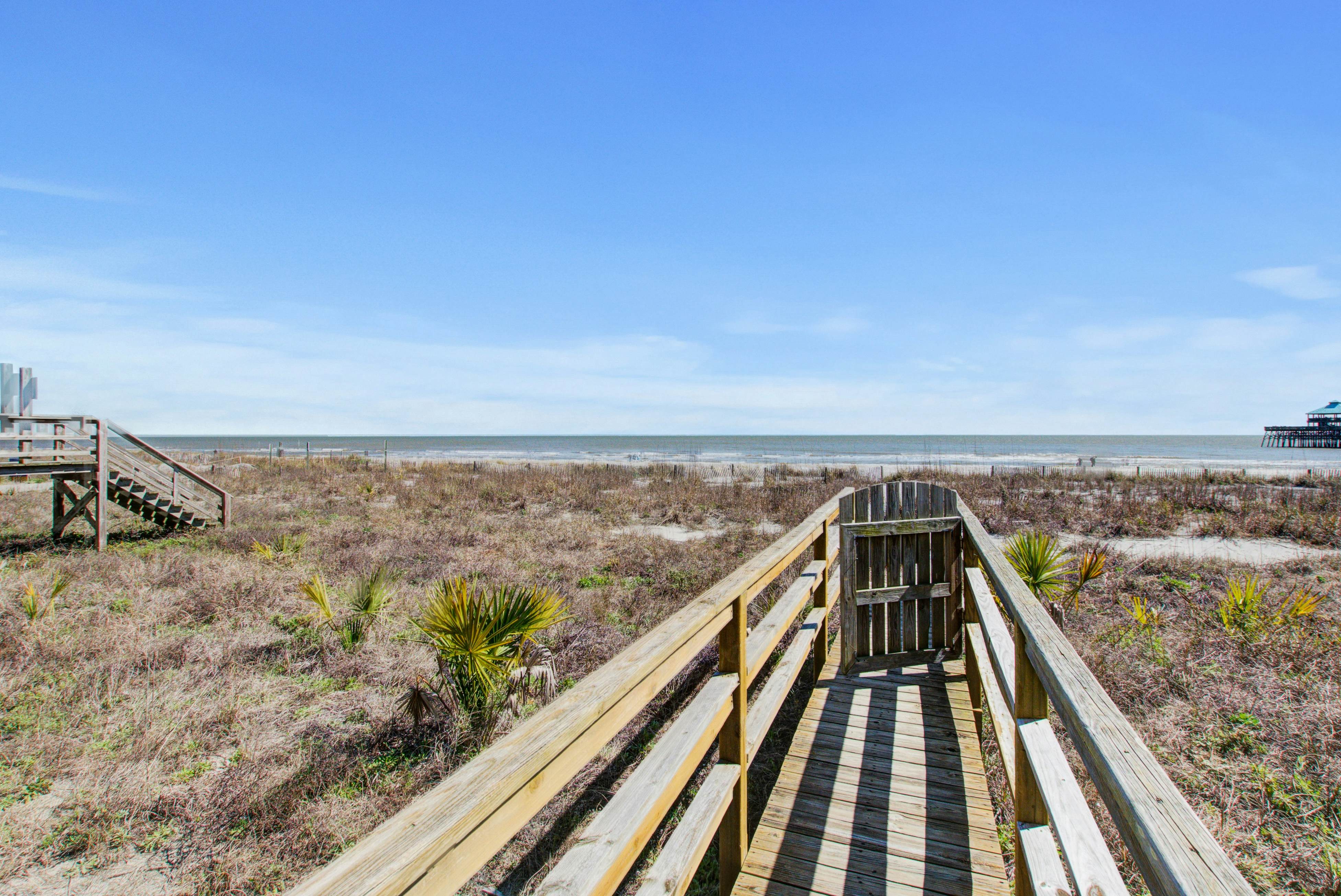 First-floor villa w/beach and ocean views from spacious balcony