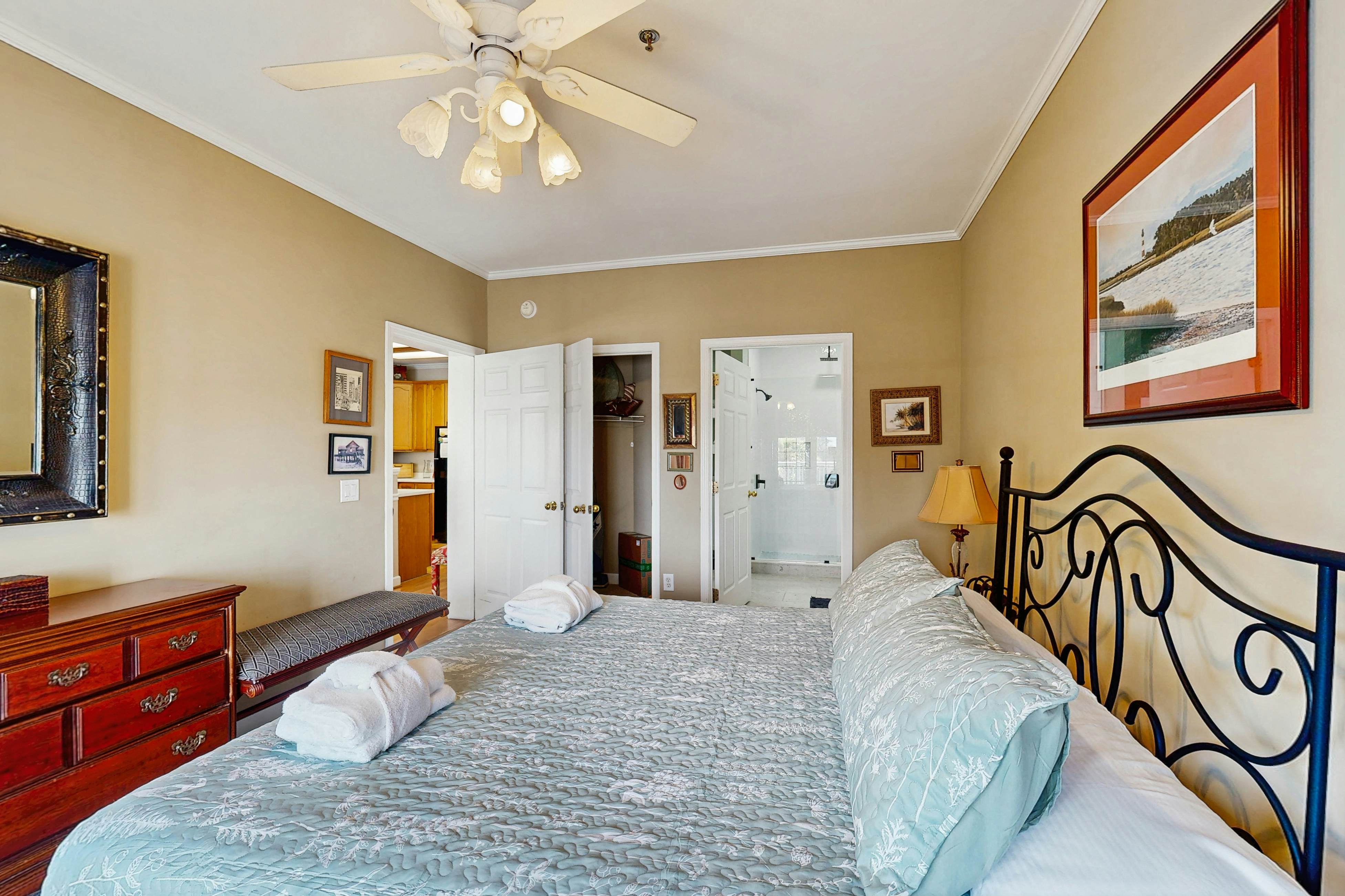 Oceanfront, first-level villa steps from the beach with a balcony & shared pool