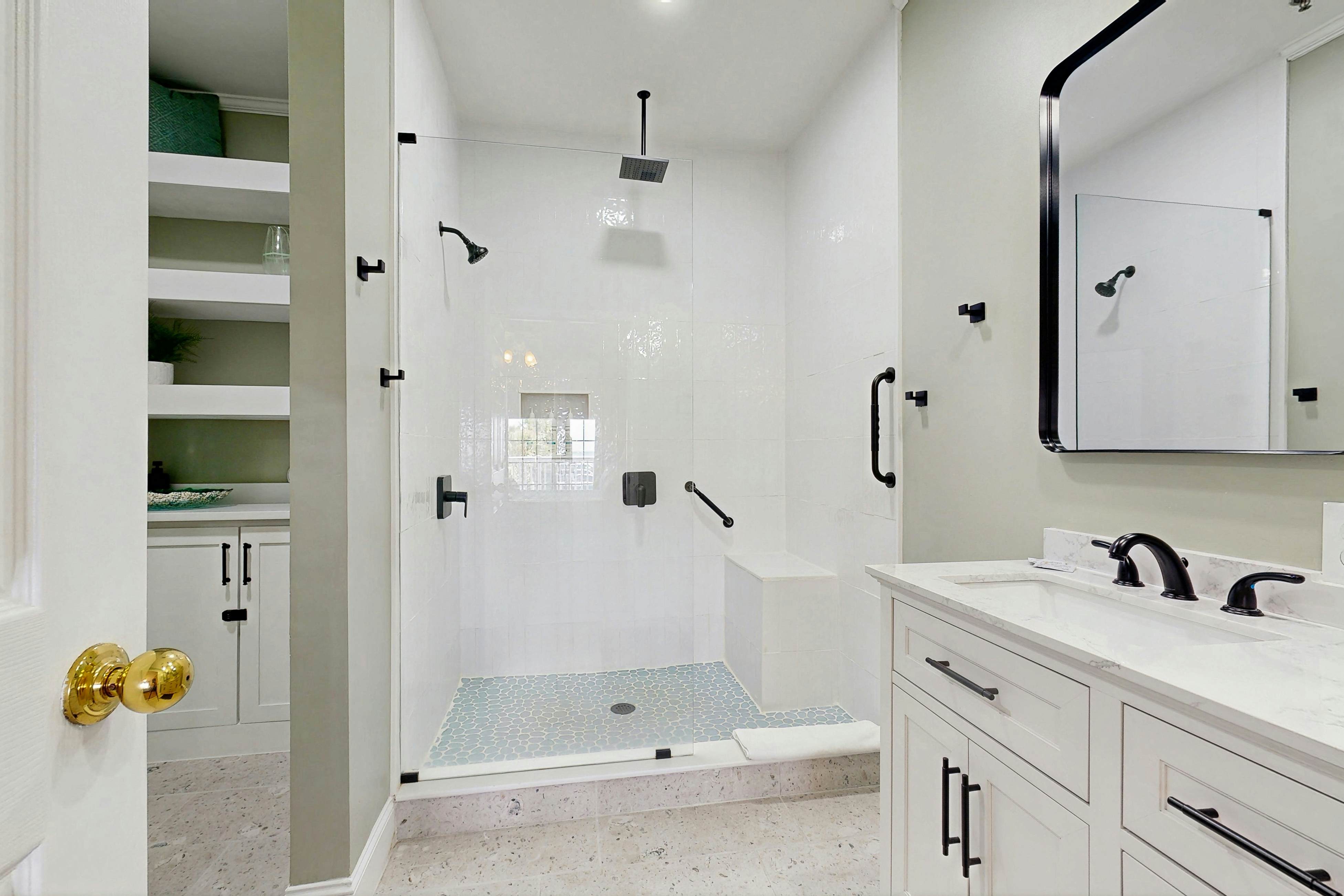 Oceanfront, first-level villa steps from the beach with a balcony & shared pool