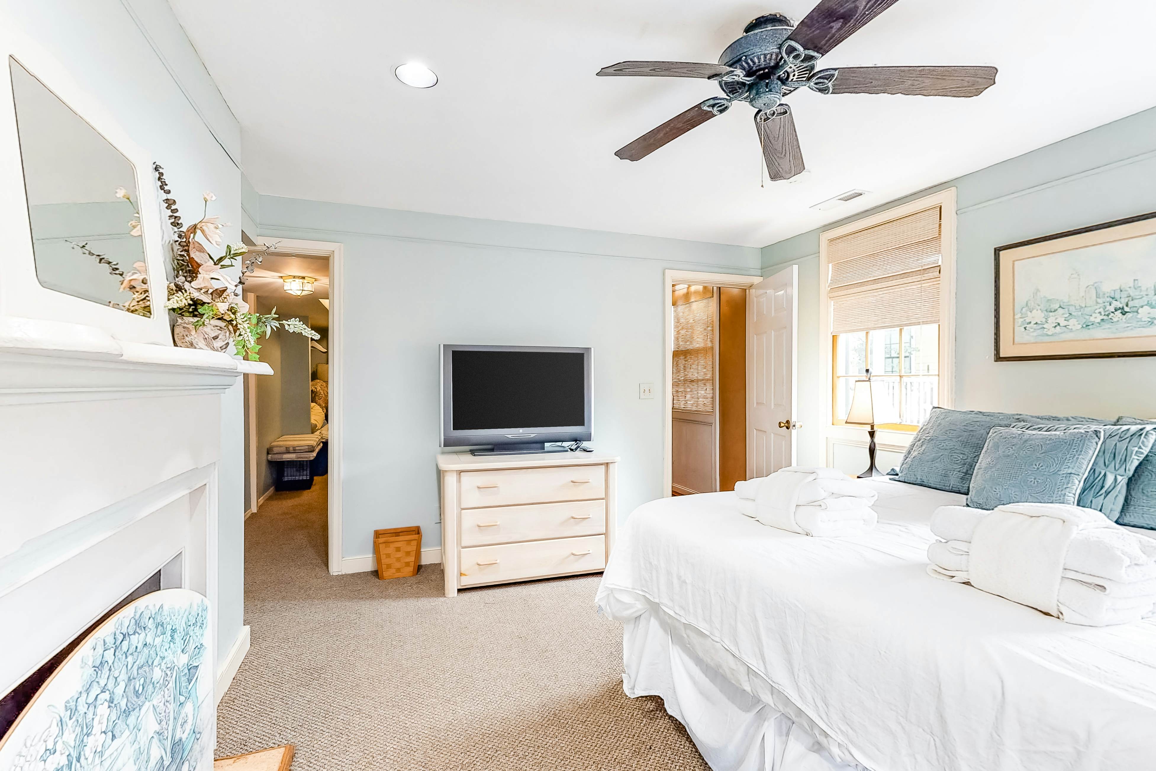 Dog-friendly home with AC, fireplace & W/D - one block to King Street dining