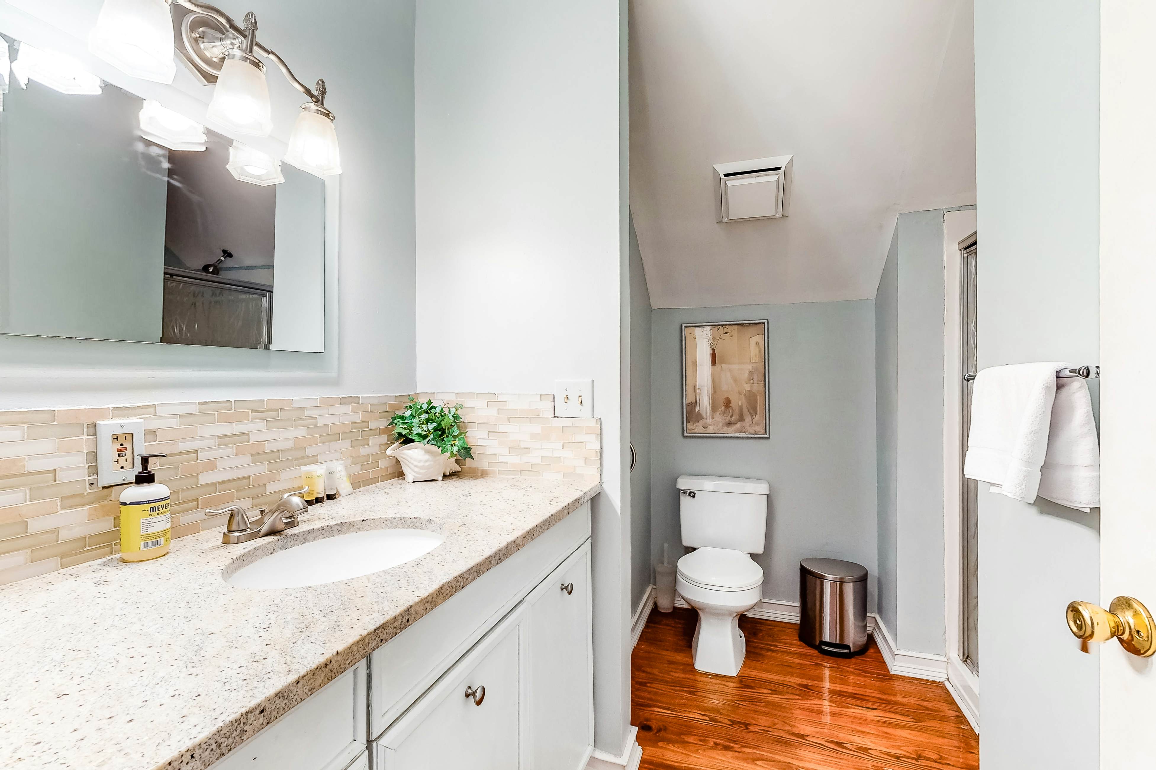 Dog-friendly home with AC, fireplace & W/D - one block to King Street dining