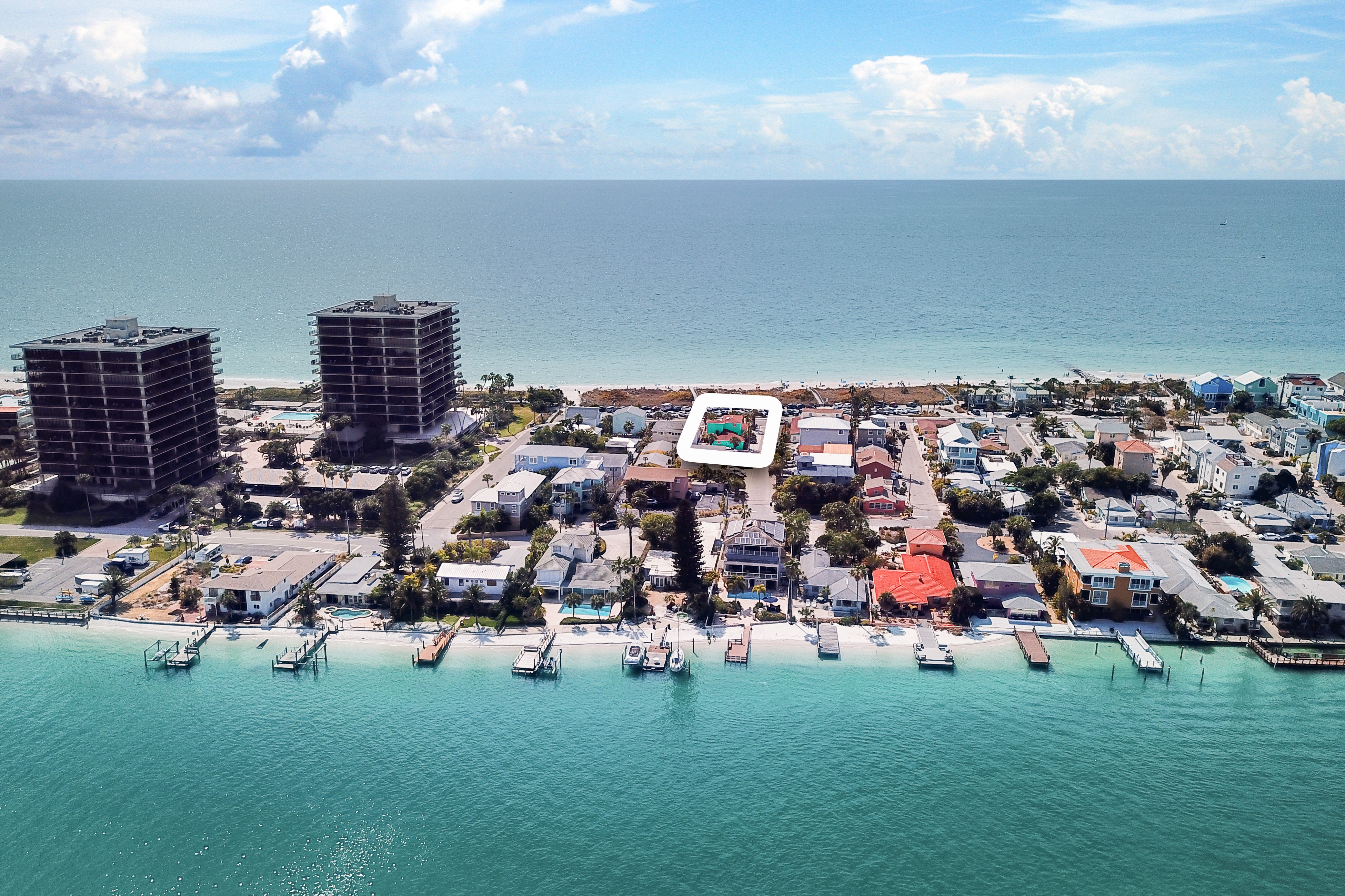 Treasure Island paradise with pool and Gulf view deck steps to Sunset Beach