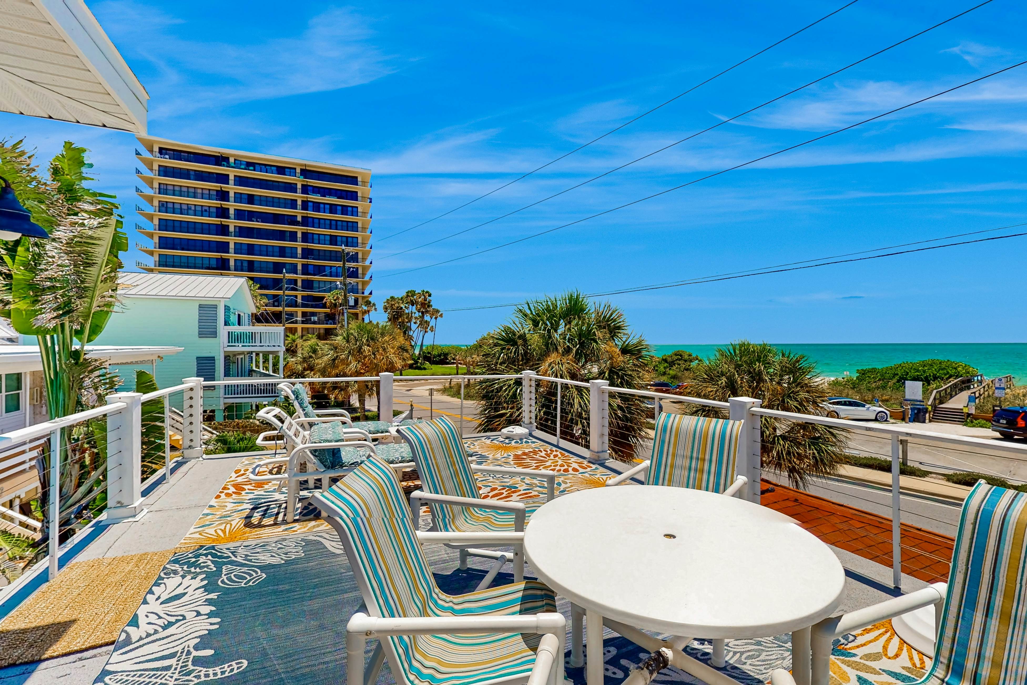Treasure Island paradise with pool & Gulf-view deck - steps to Sunset Beach