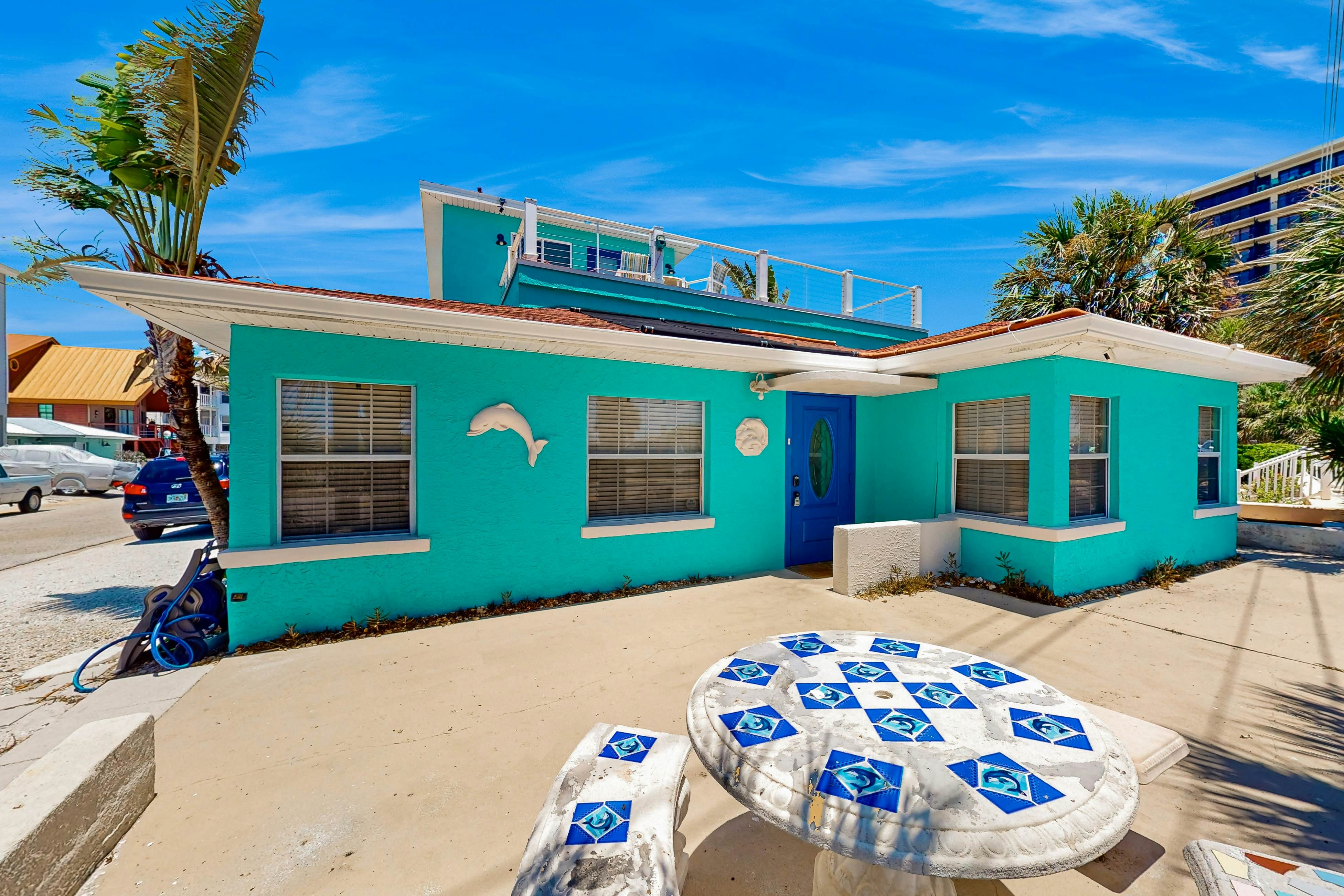 Treasure Island paradise with pool & Gulf-view deck - steps to Sunset Beach