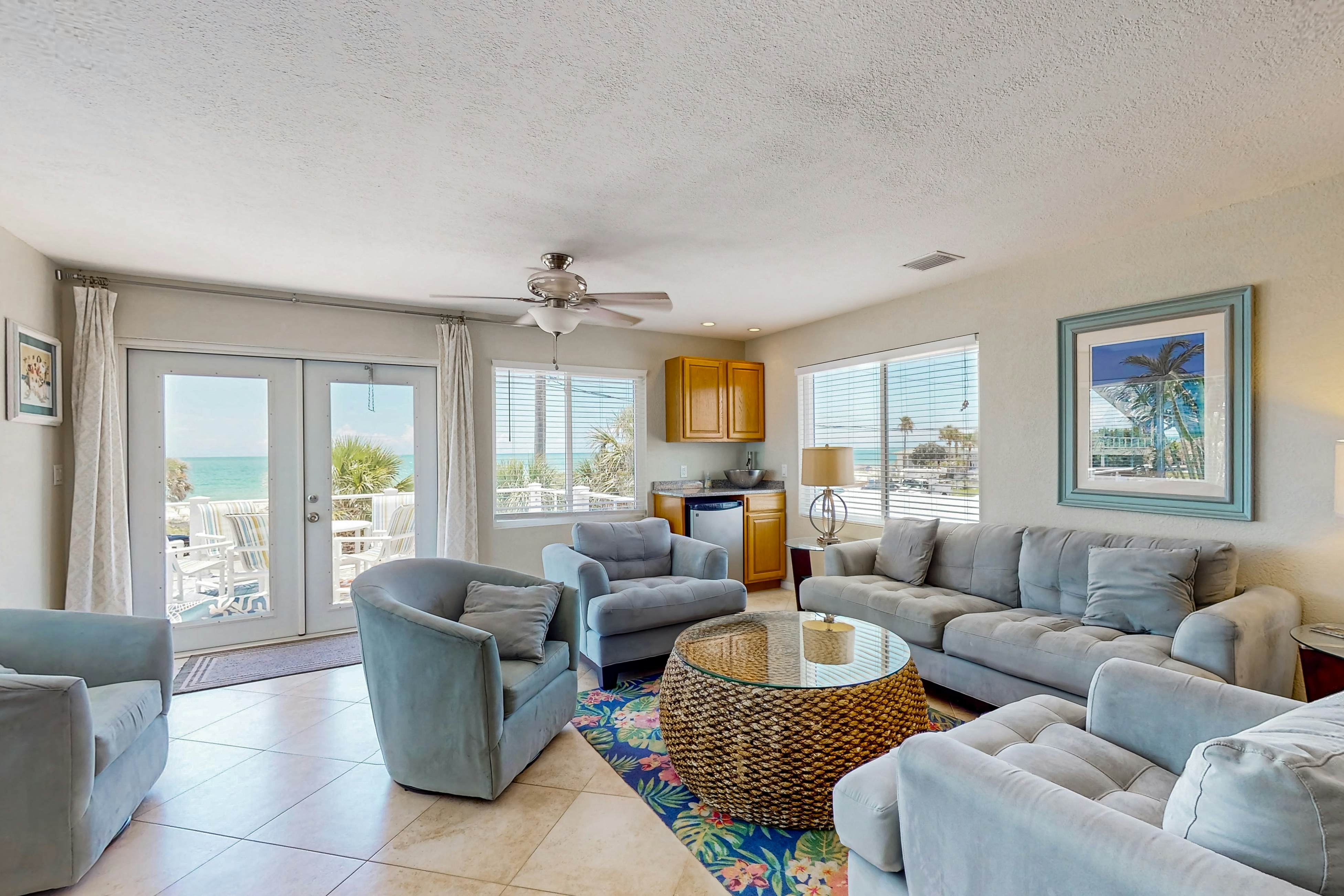 Treasure Island paradise with pool & Gulf-view deck - steps to Sunset Beach