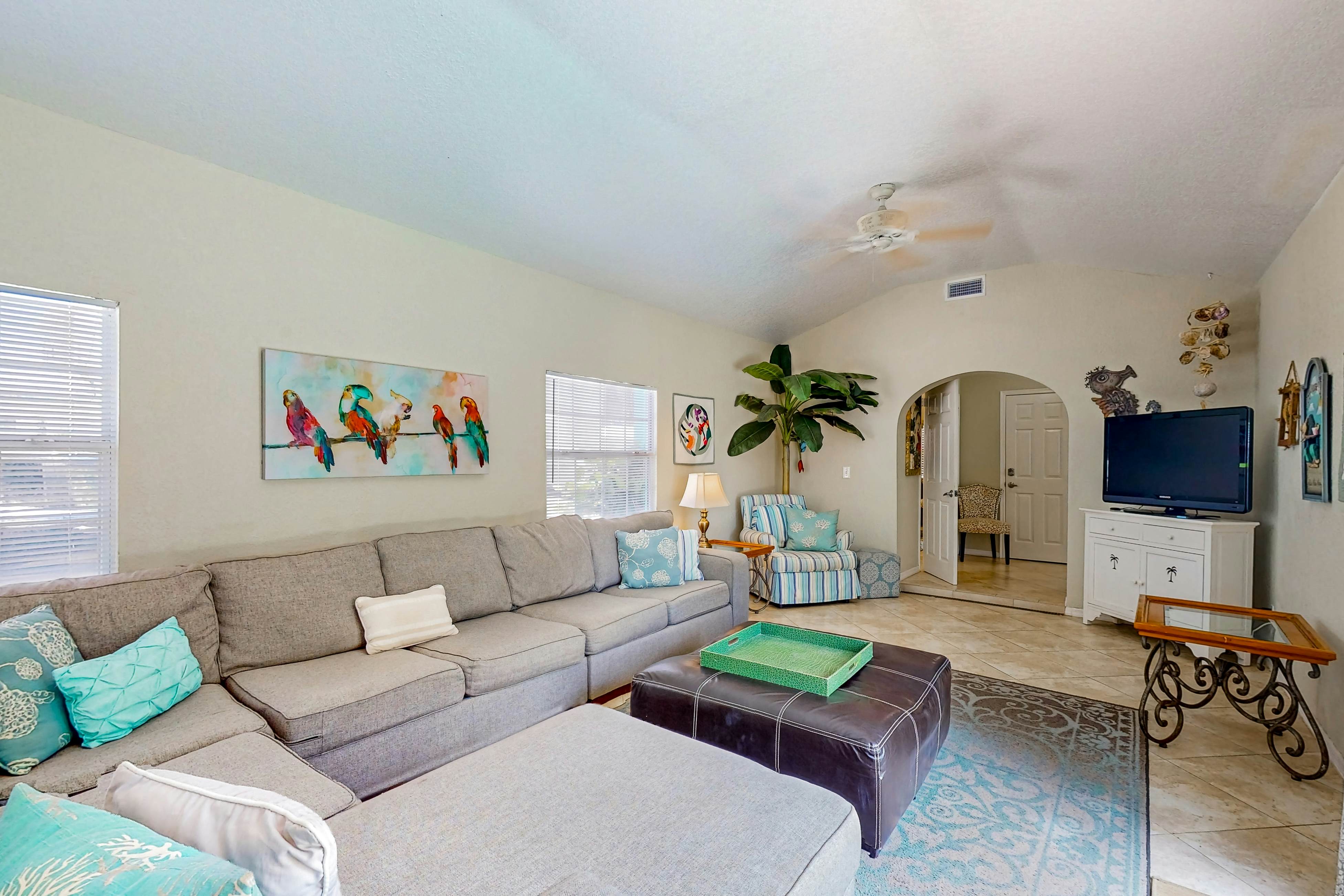 Treasure Island paradise with pool & Gulf-view deck - steps to Sunset Beach