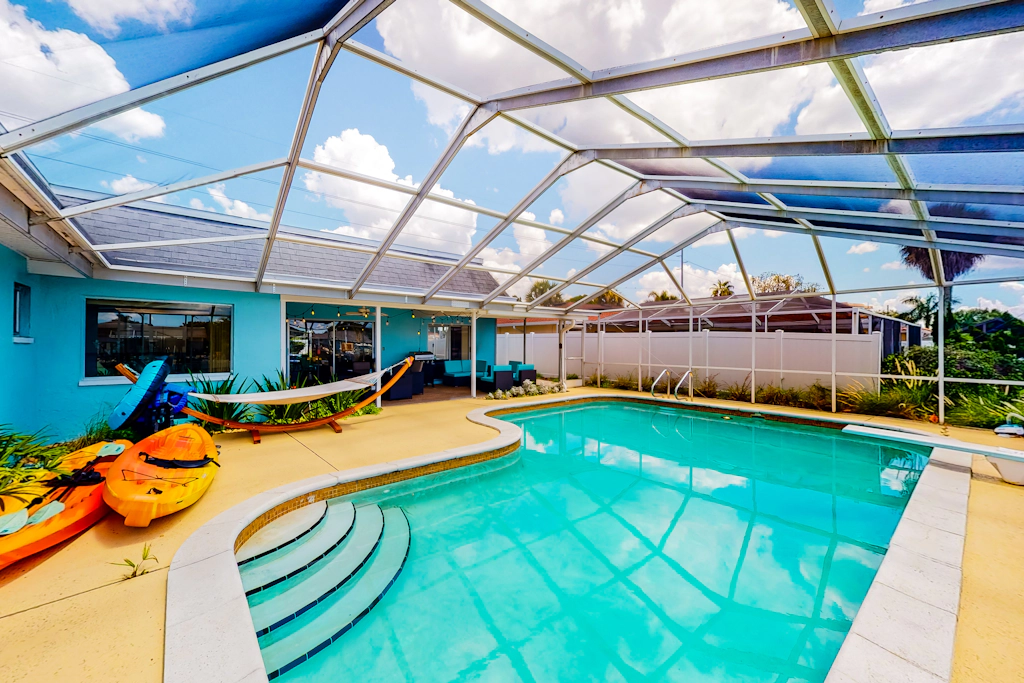 Dog friendly house with water view dock and beach access snowbirds welcome