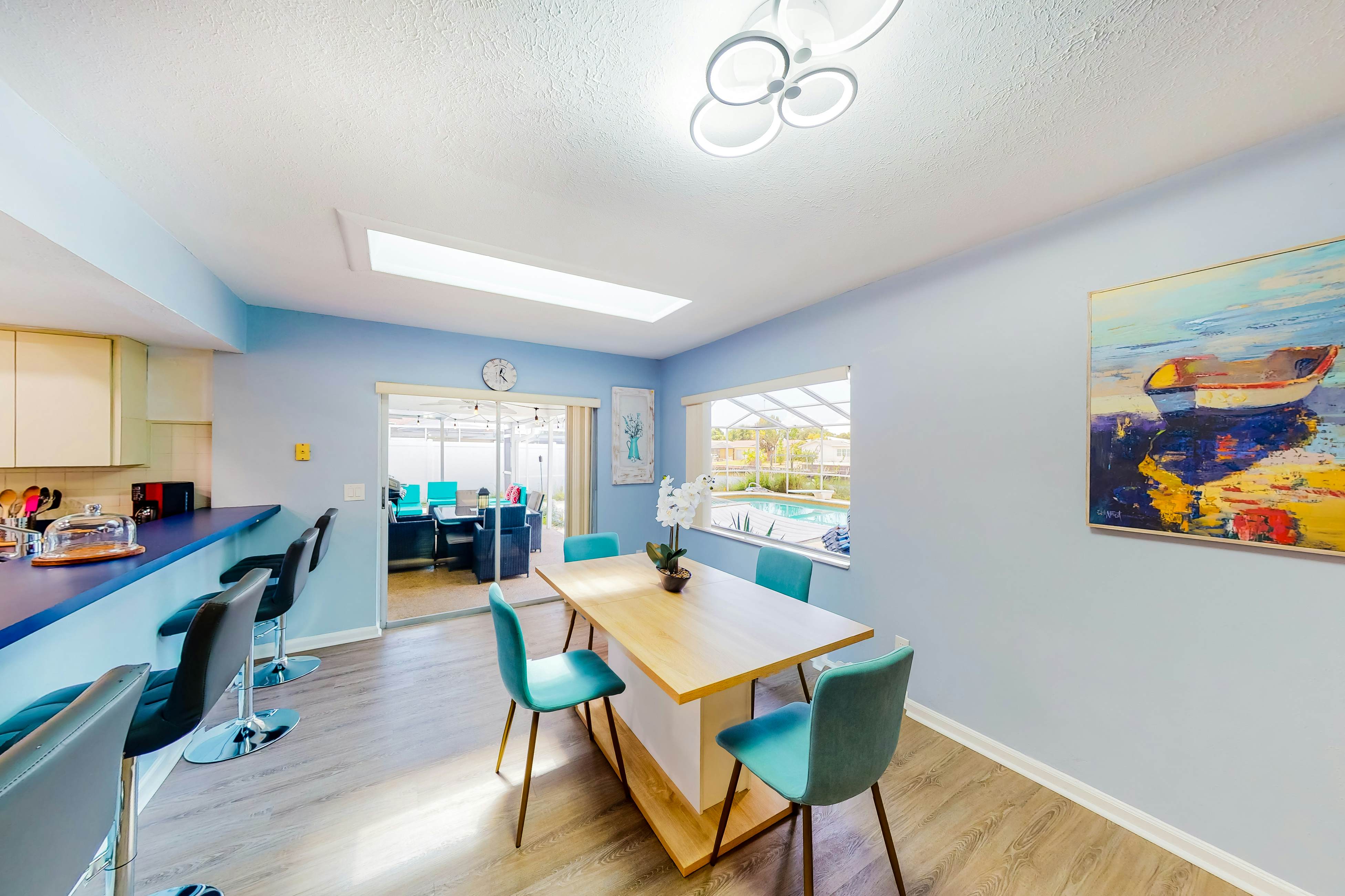 Dog-friendly house with water view, dock, & beach access - snowbirds welcome