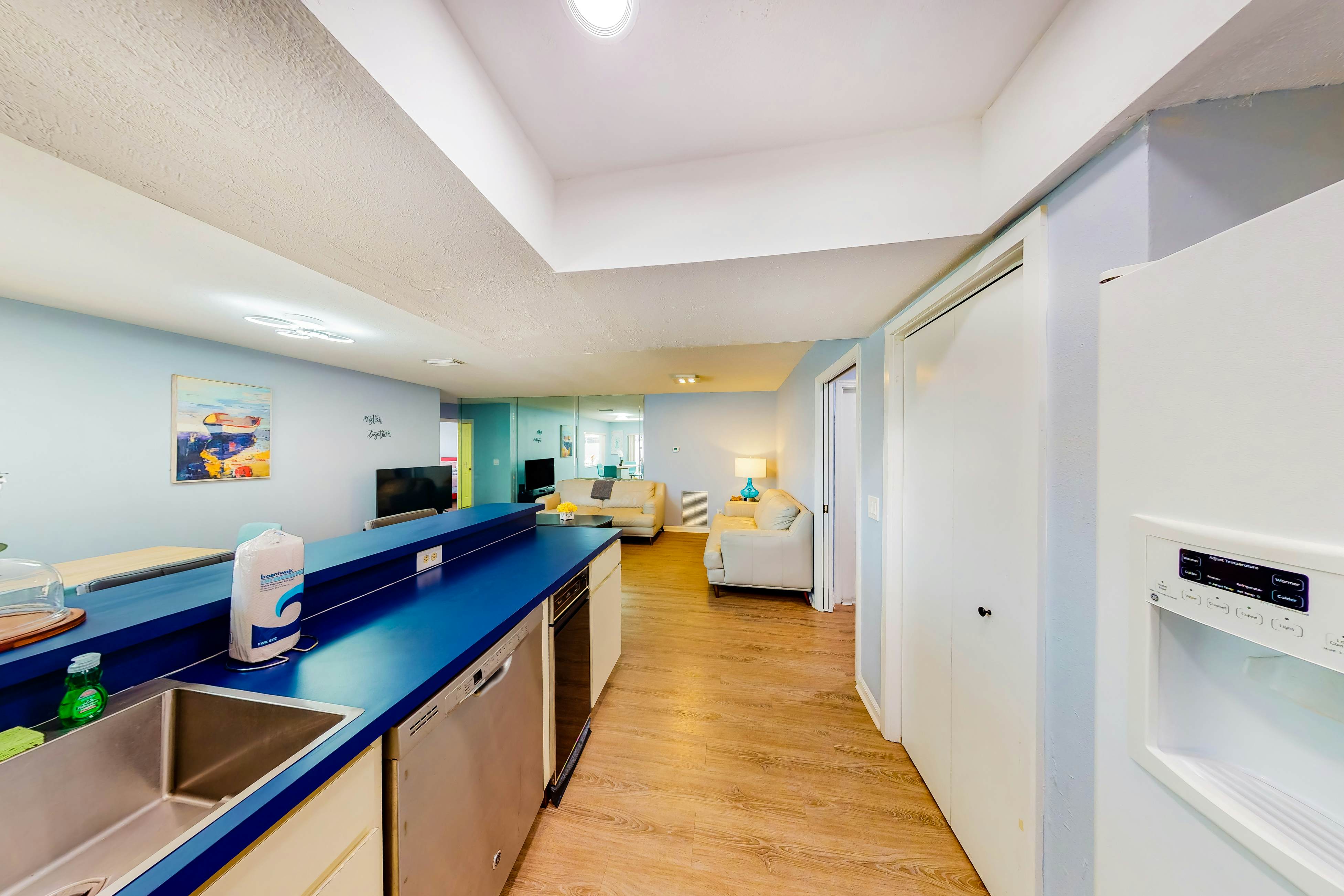 Dog-friendly house with water view, dock, & beach access - snowbirds welcome