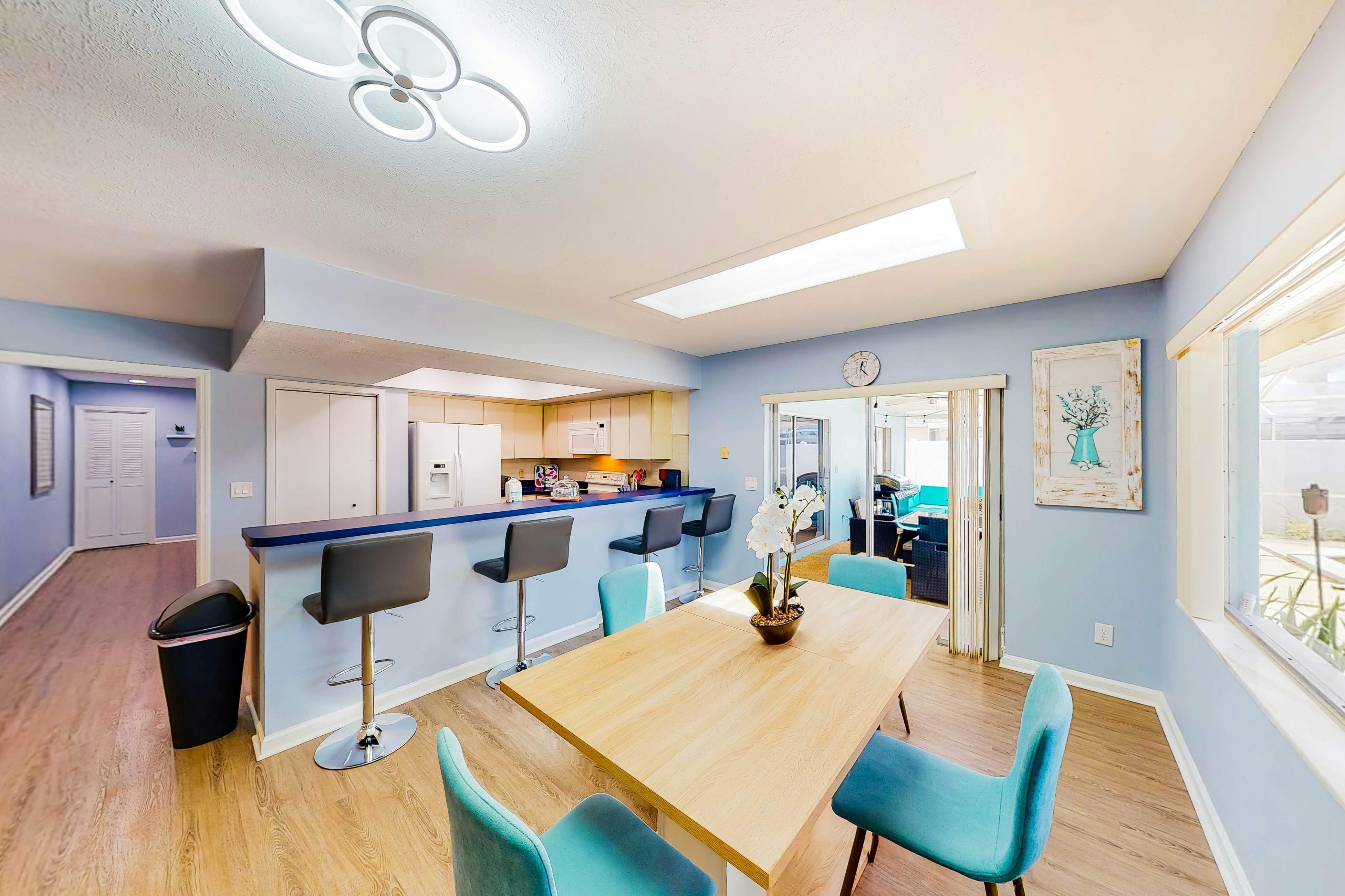 Dog-friendly house with water view, dock, & beach access - snowbirds welcome