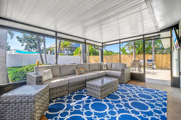 Island getaway steps from the beach