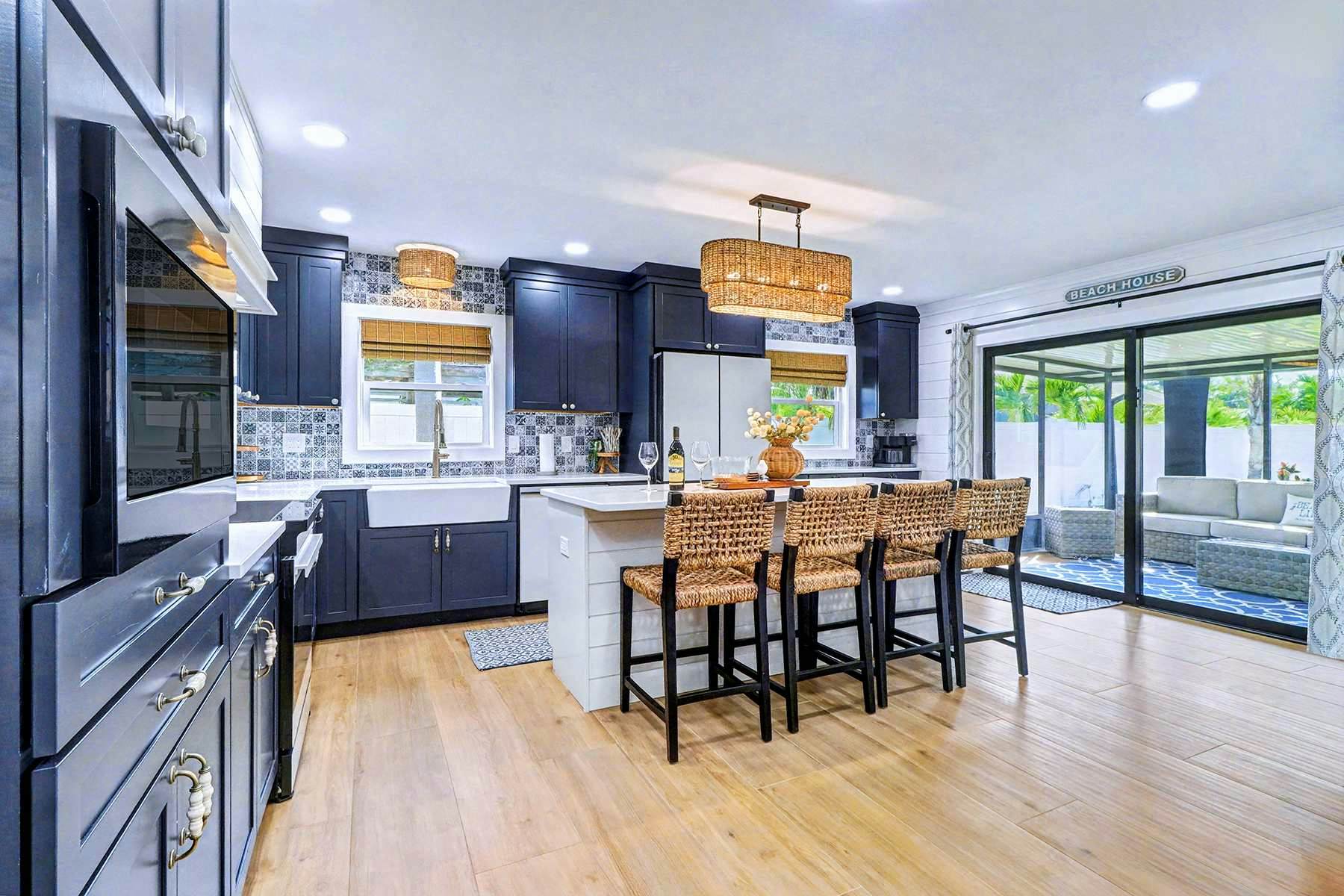 Island getaway steps from the beach