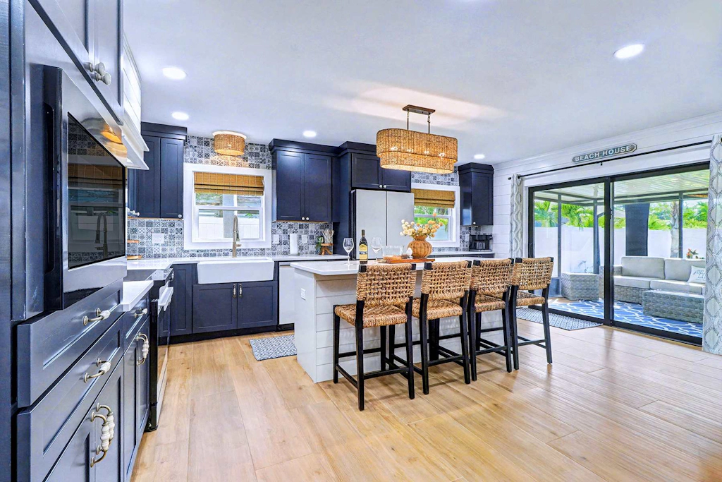 Island getaway steps from the beach