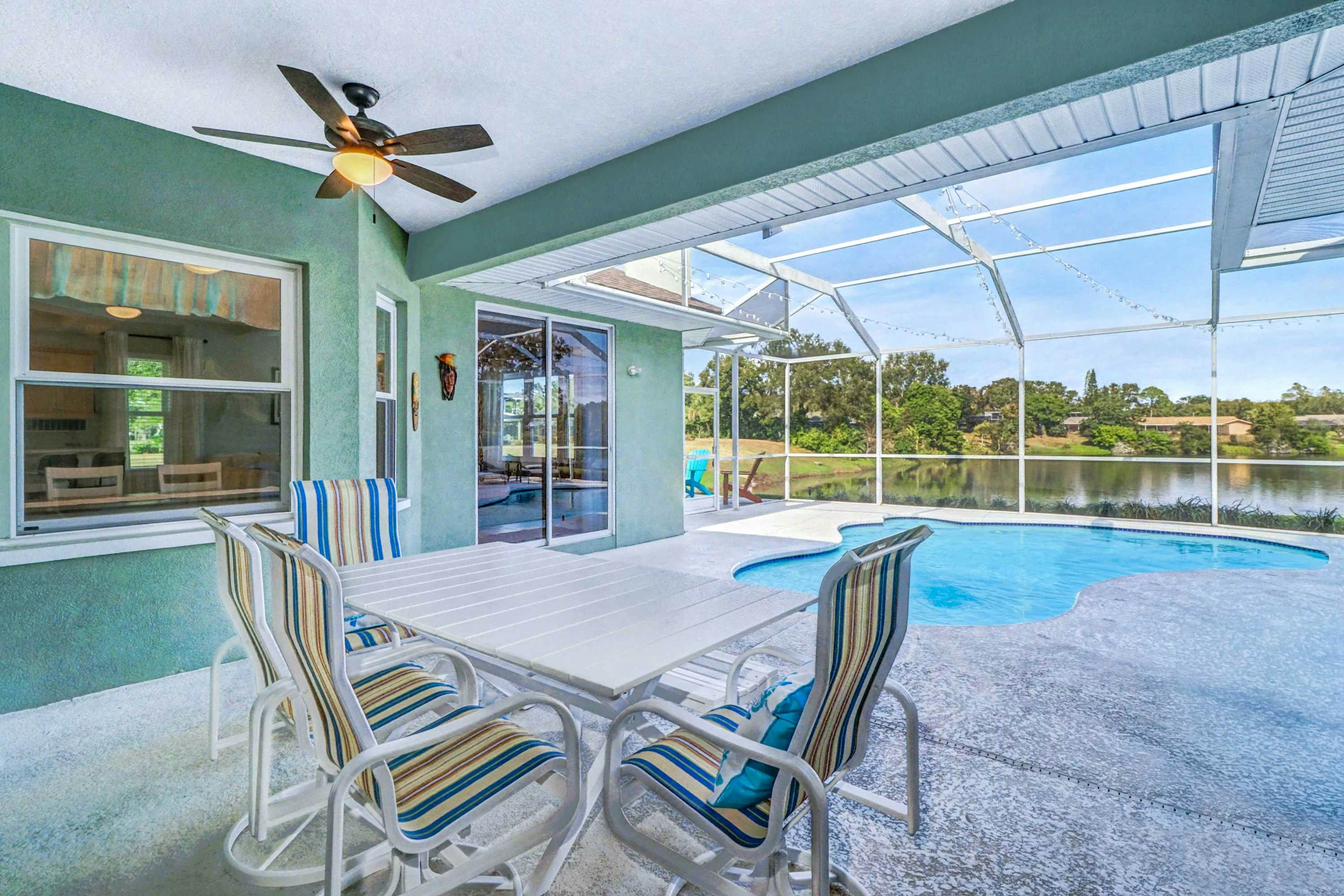 Palm Harbor Retreat with Pool, Firepit, Pool Table & Pet-Friendly