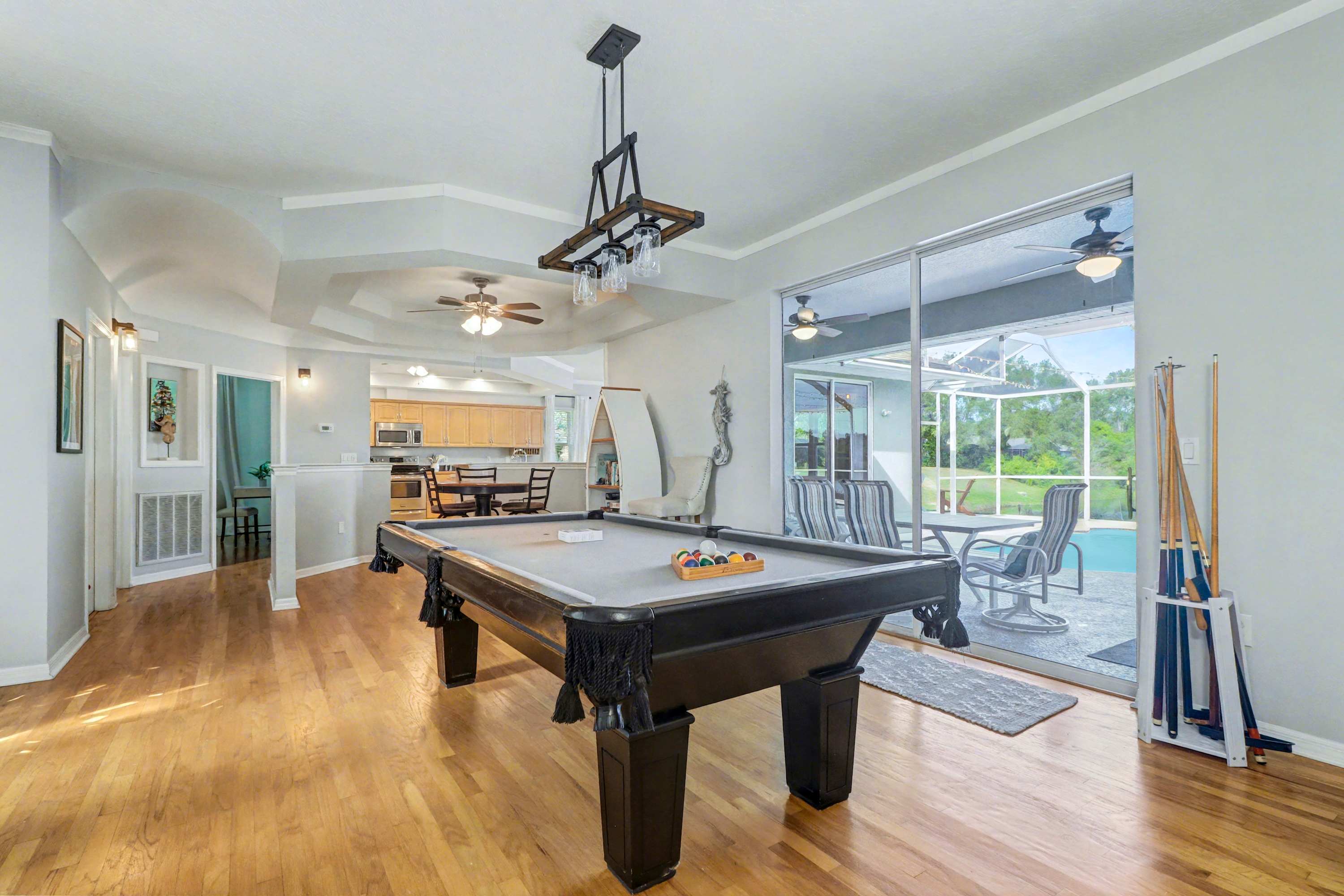 Palm Harbor Retreat with Pool, Firepit, Pool Table & Pet-Friendly
