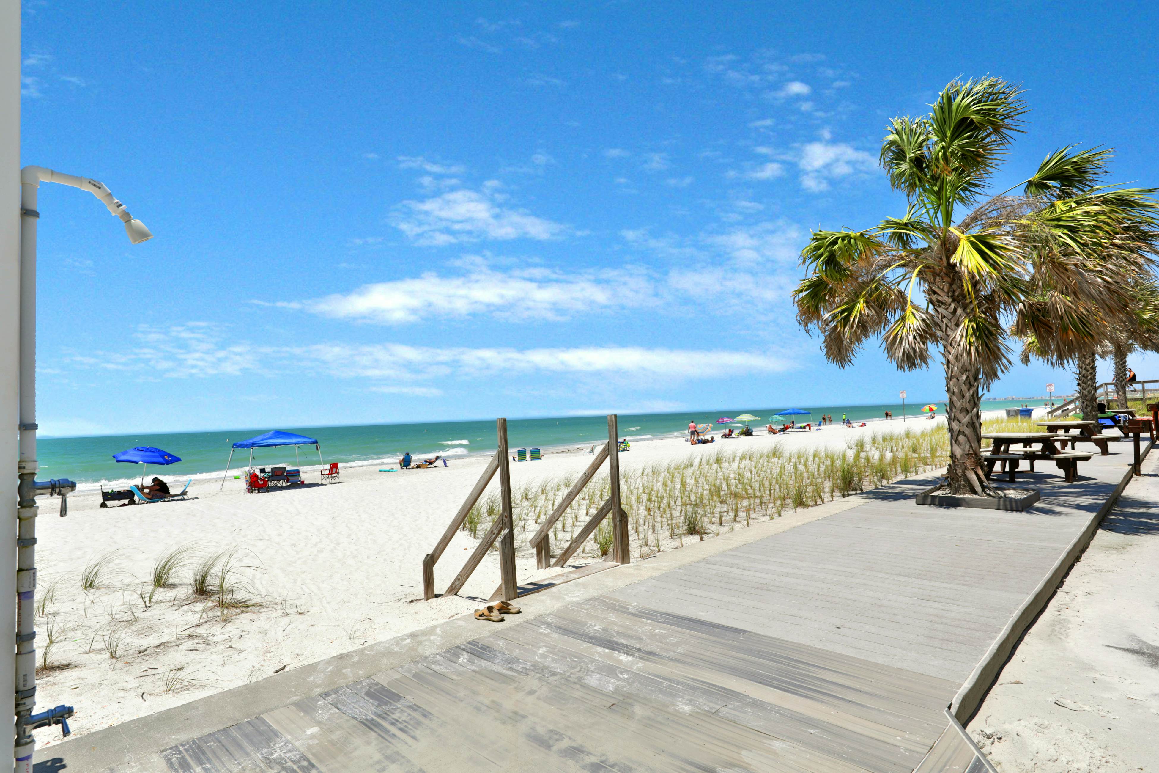 Bright, Gulf front condo just steps from the beach