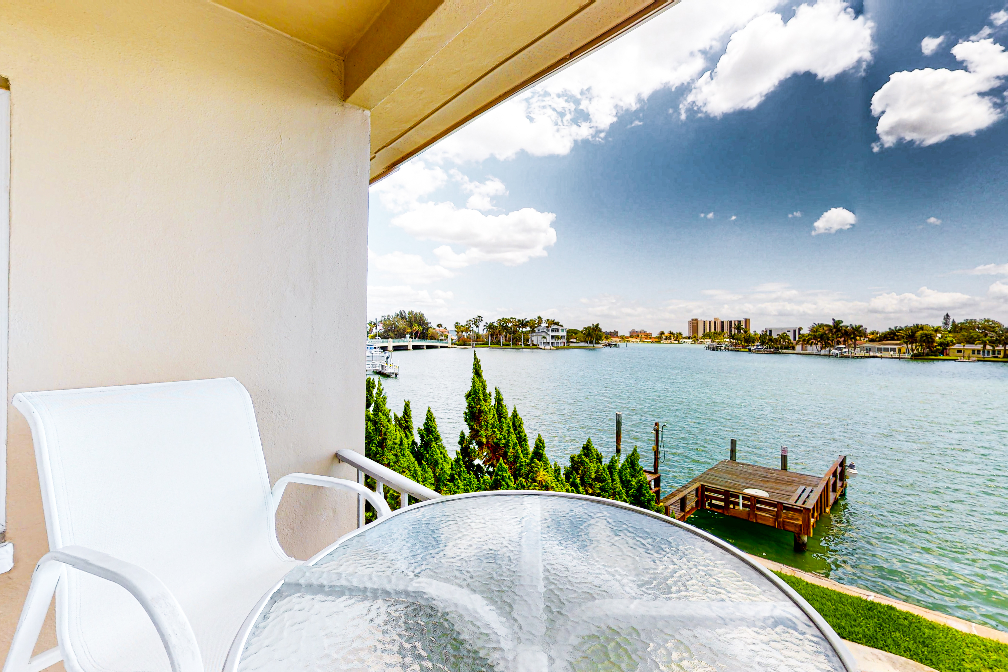 Bayfront 2nd floor condo in great location with water views dock WD balcony