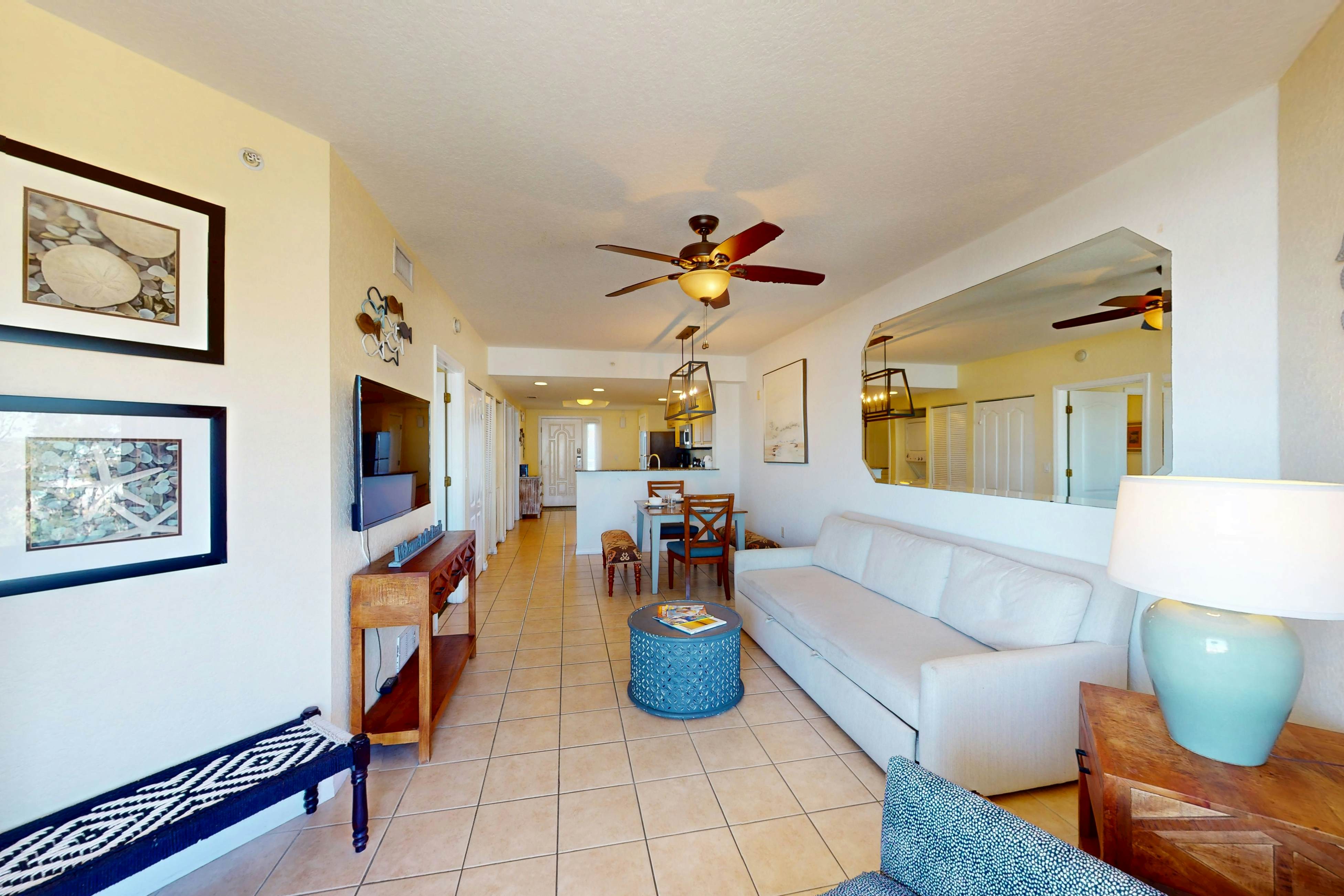 Beachfront and family friendly condo with two pools & hot tub- steps to the Gulf