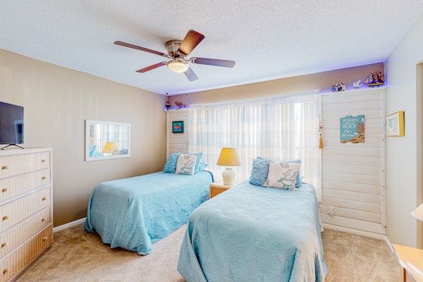 Ground floor condo with golf course views pool and beach access