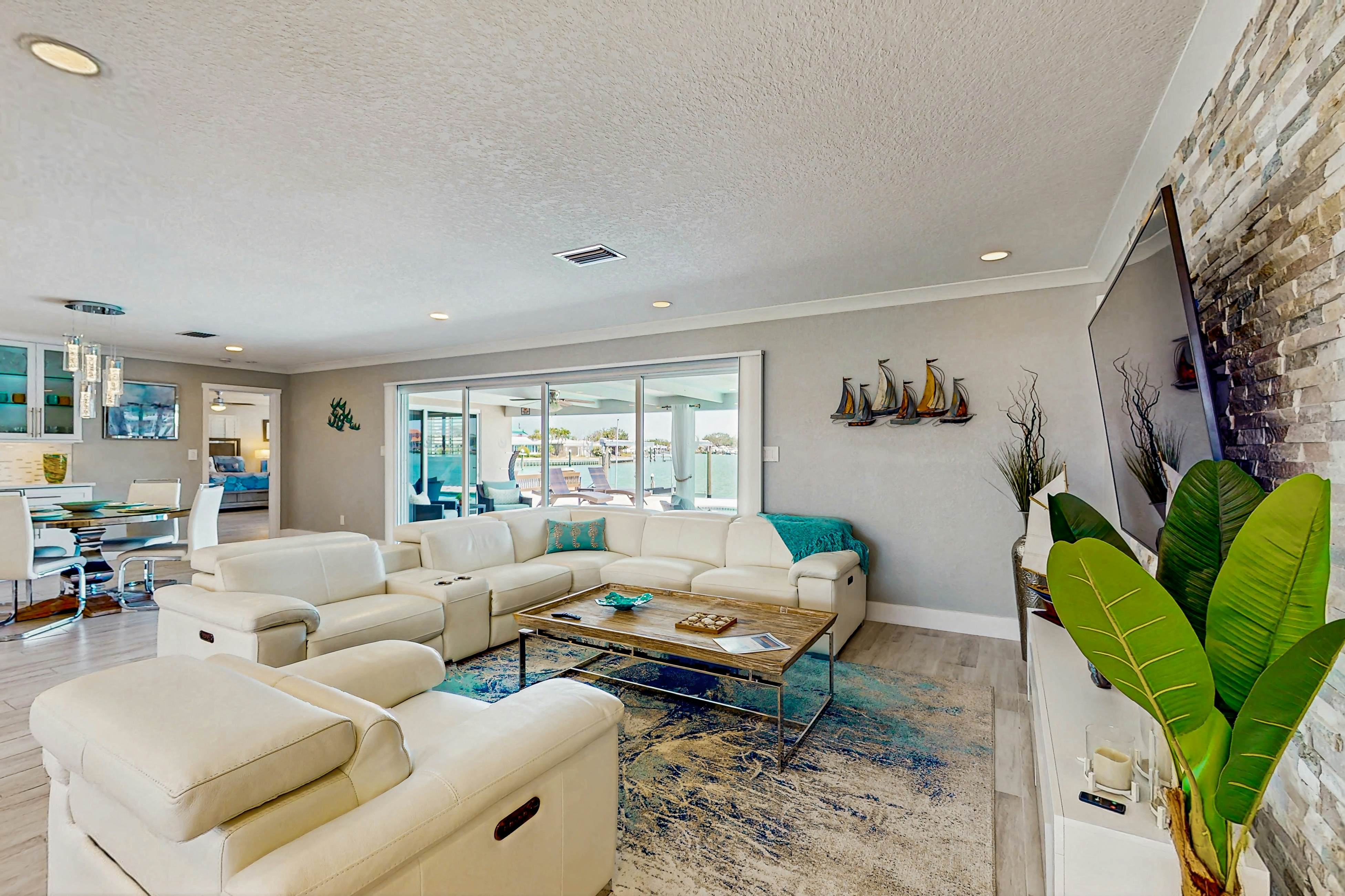 Chic waterfront retreat with private pool & outdoor kitchen - near the beach