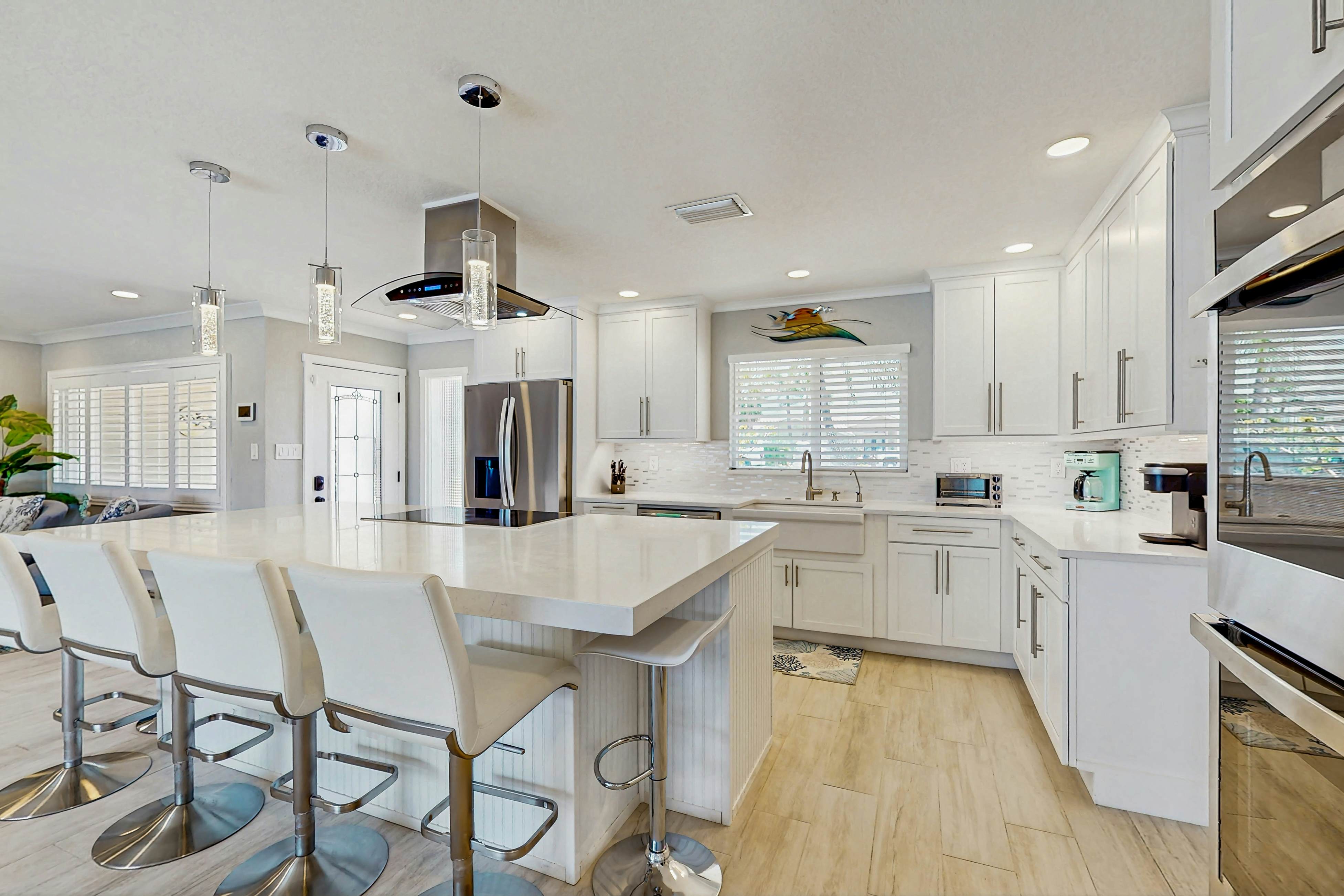 Chic waterfront retreat with private pool & outdoor kitchen - near the beach