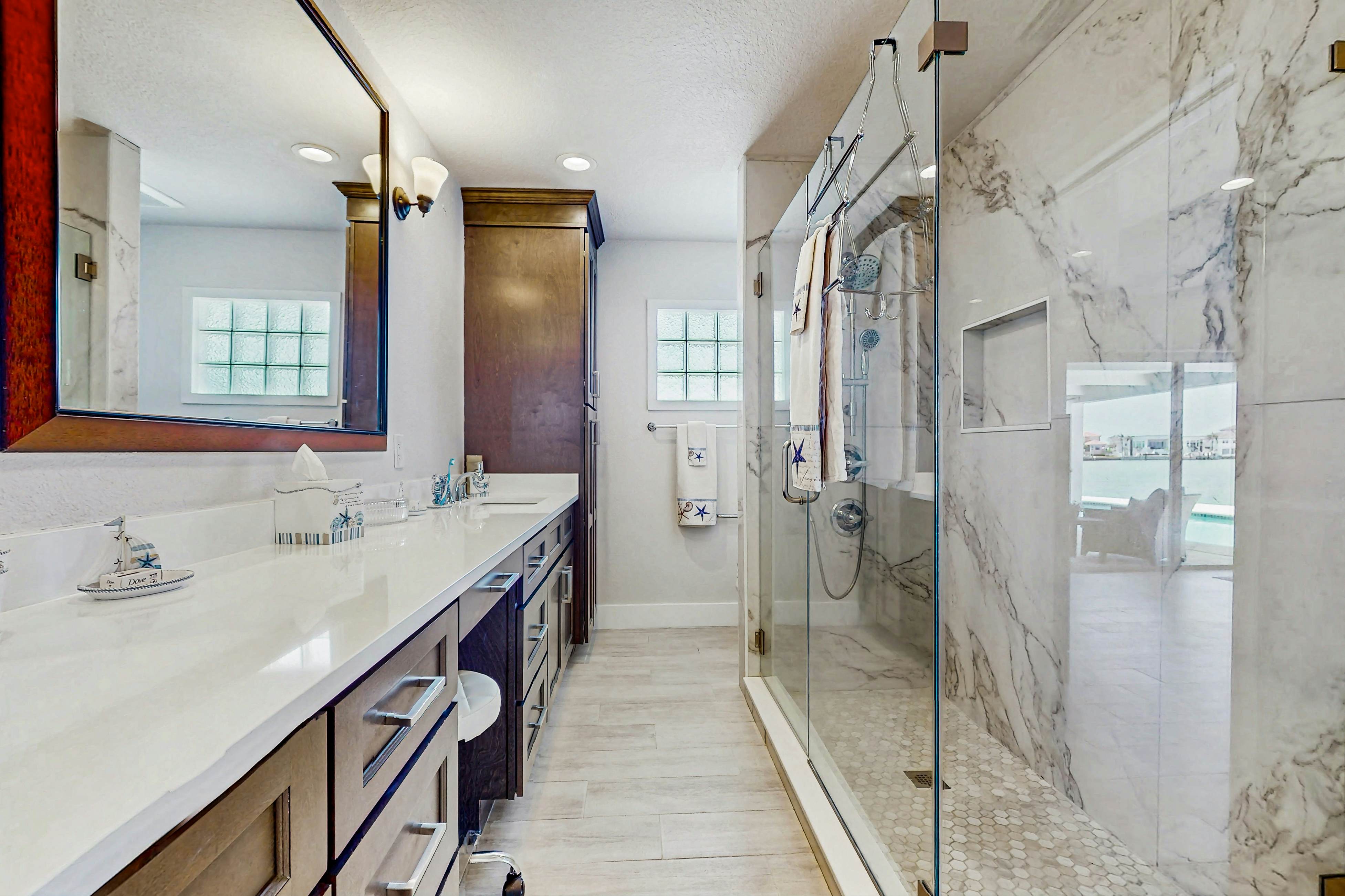 Chic waterfront retreat with private pool & outdoor kitchen - near the beach