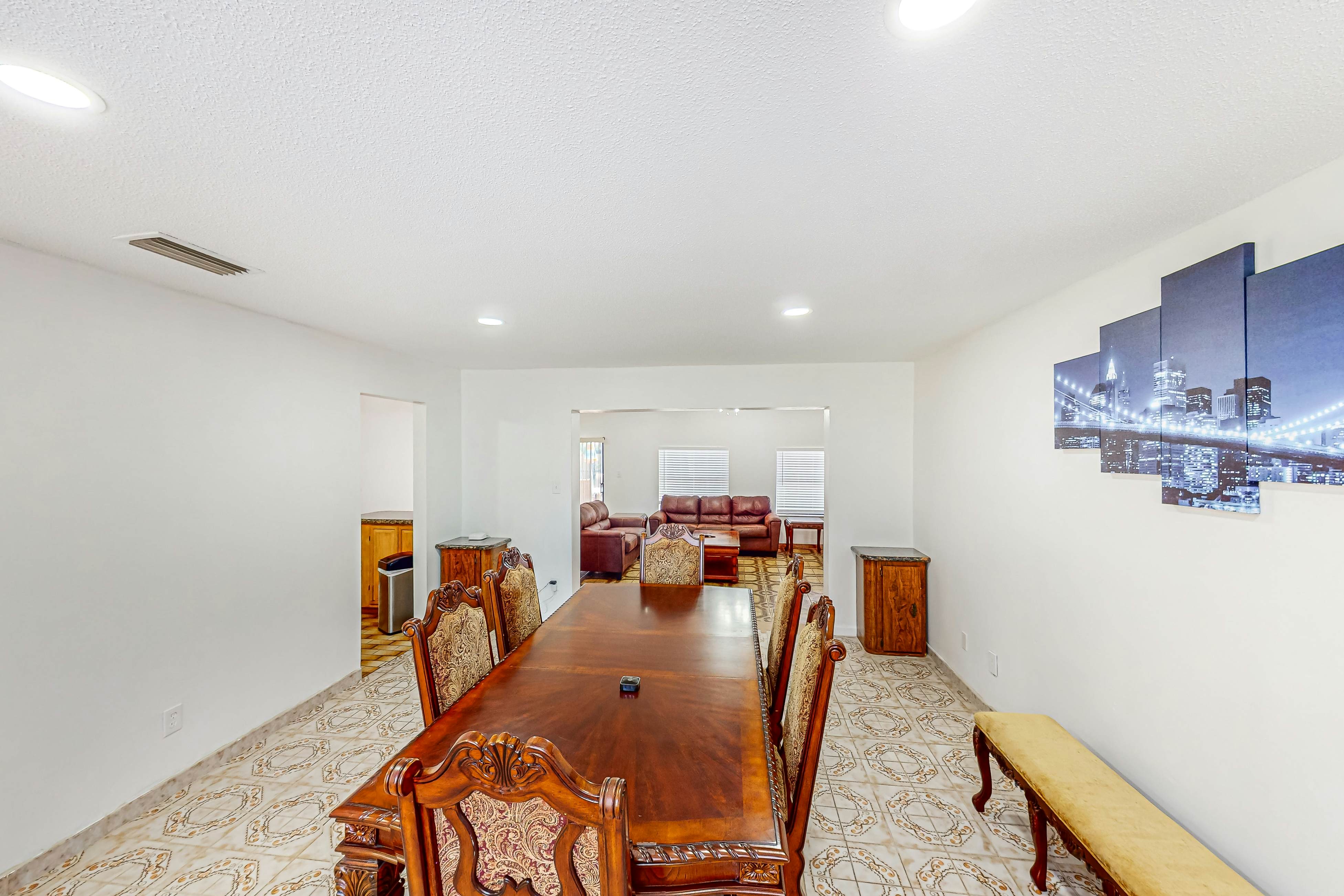 Conveniently located home with private pool, patio, foosball, & private W/D