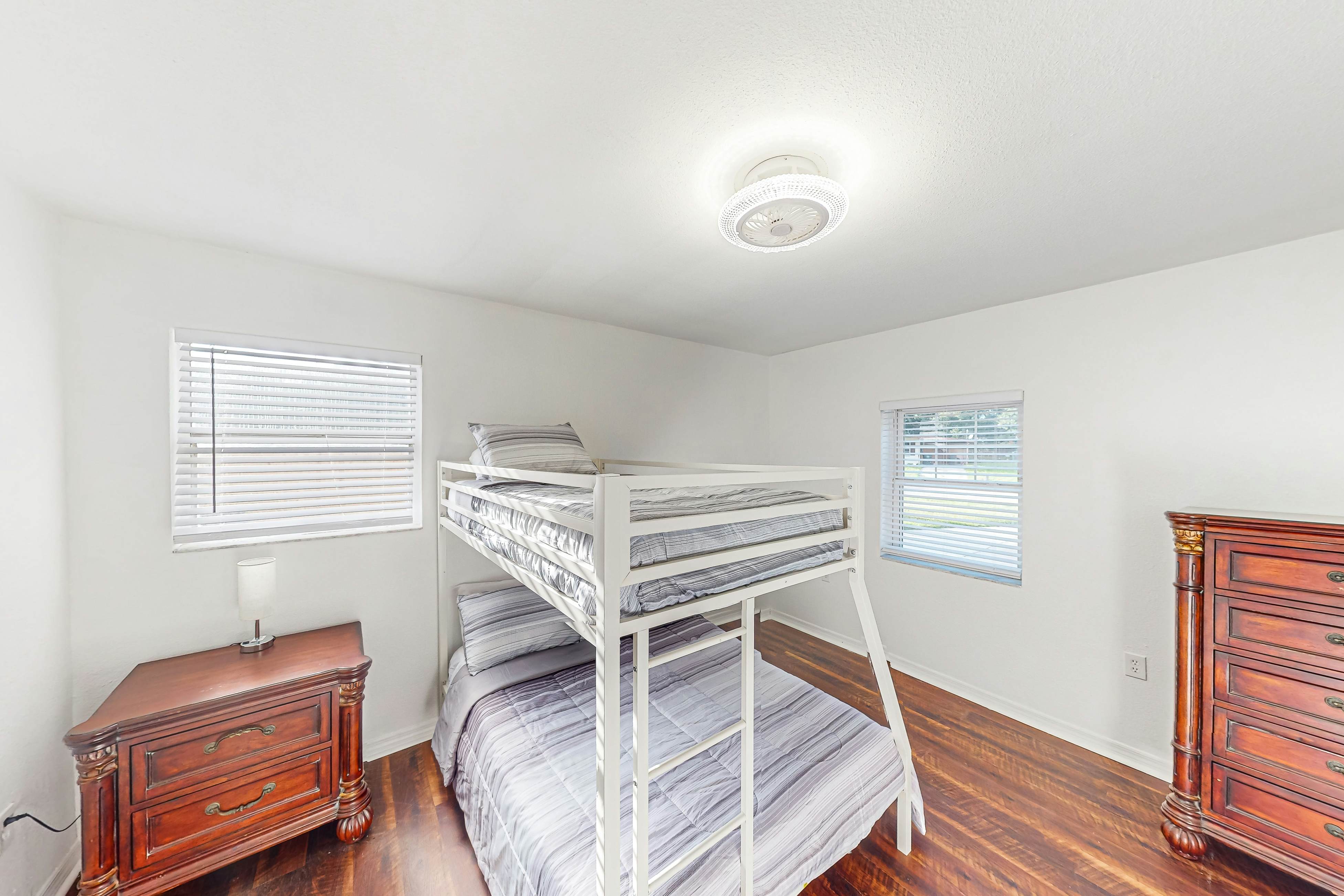 Conveniently located home with private pool, patio, foosball, & private W/D