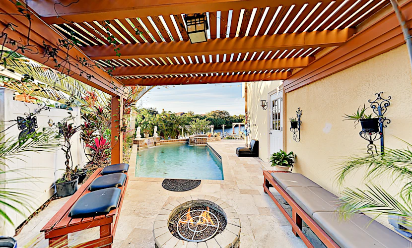 Waterfront Wonder Private Pool Spa and Outdoor Kitchen Game Room and Dock