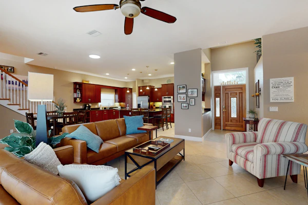 2 657 sq ft upscale canal home with pool dock and stunning main suite dog friendly