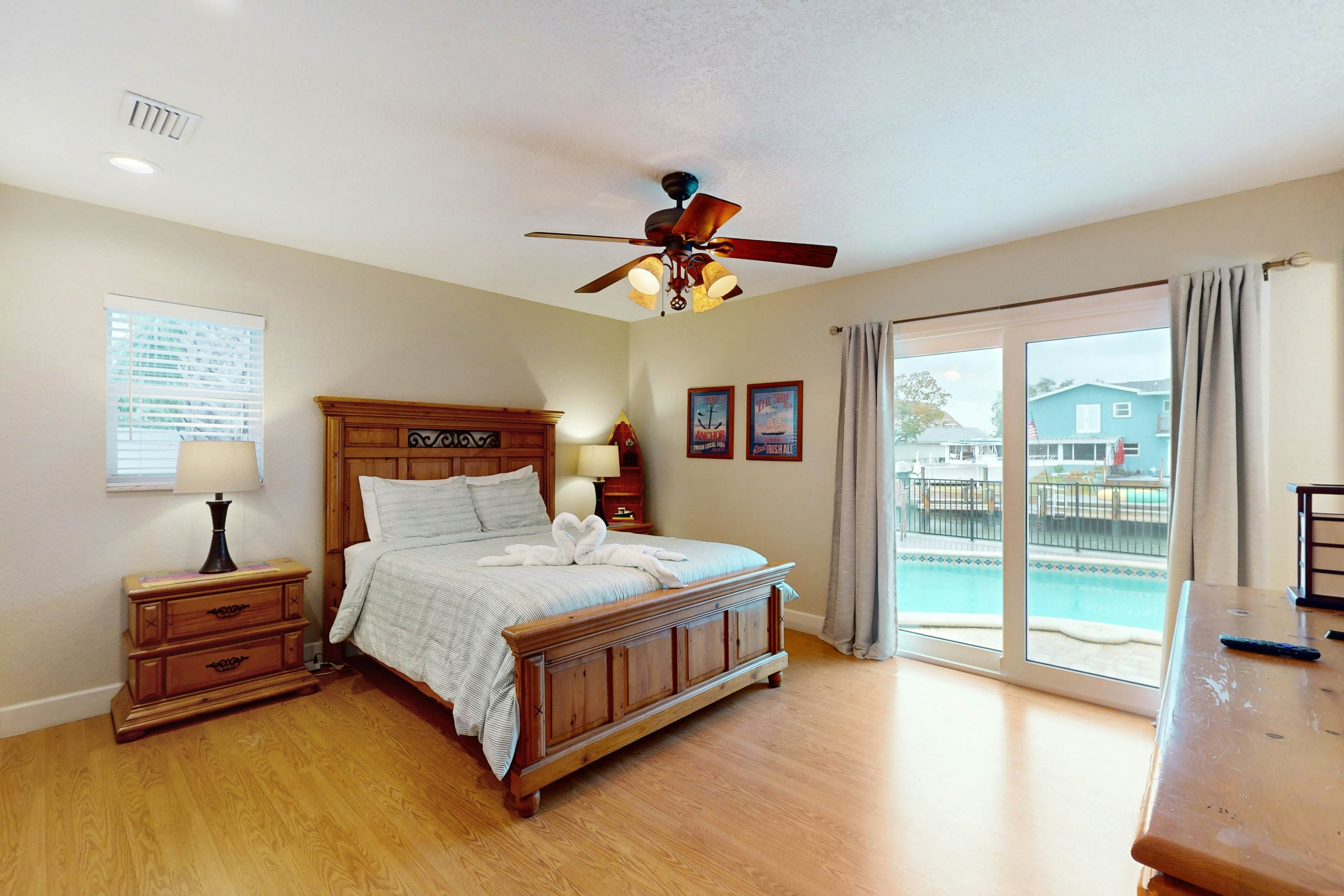 2,657-sq-ft upscale canal home with pool, dock & stunning main suite - dog-friendly