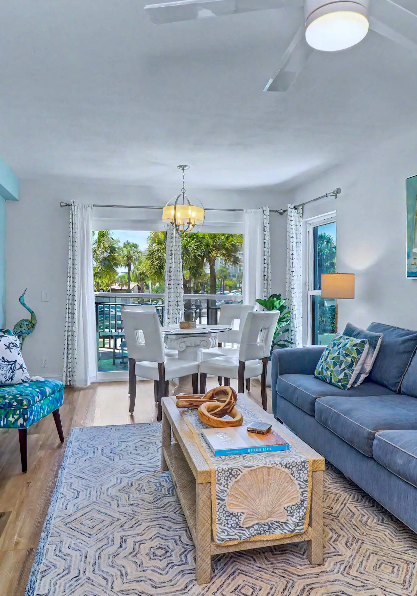 Contemporary gem on the Gulf Coast with balcony and WD walk to beach and shops