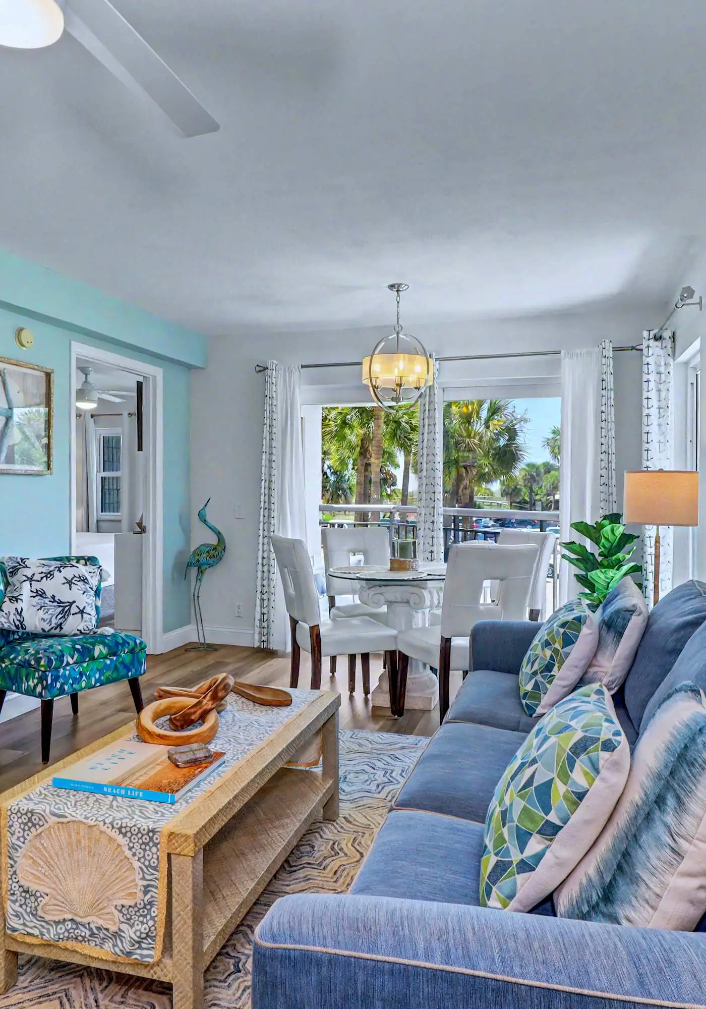Contemporary gem on the Gulf Coast with balcony and WD walk to beach and shops