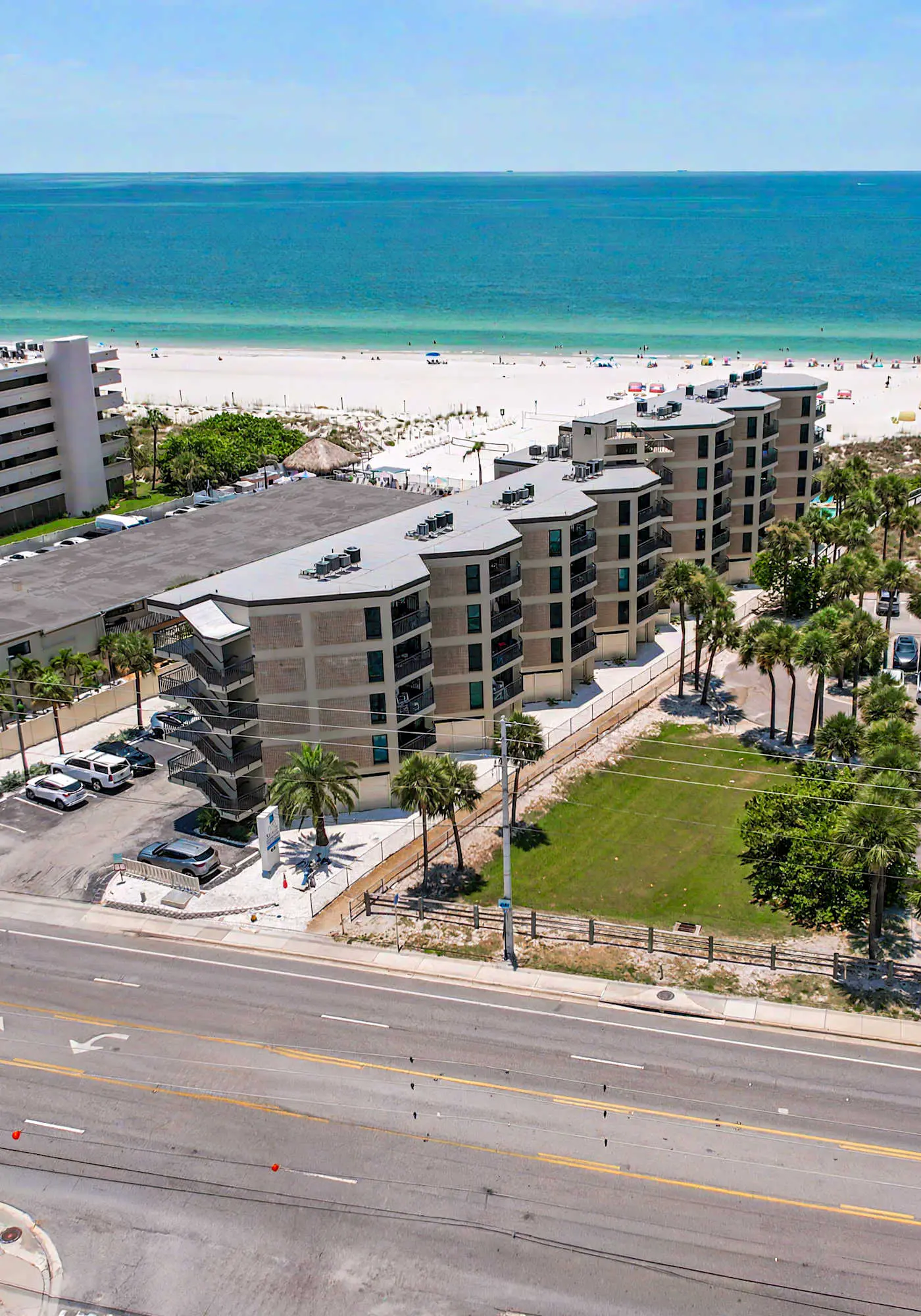 Contemporary gem on the Gulf Coast with balcony and WD walk to beach and shops