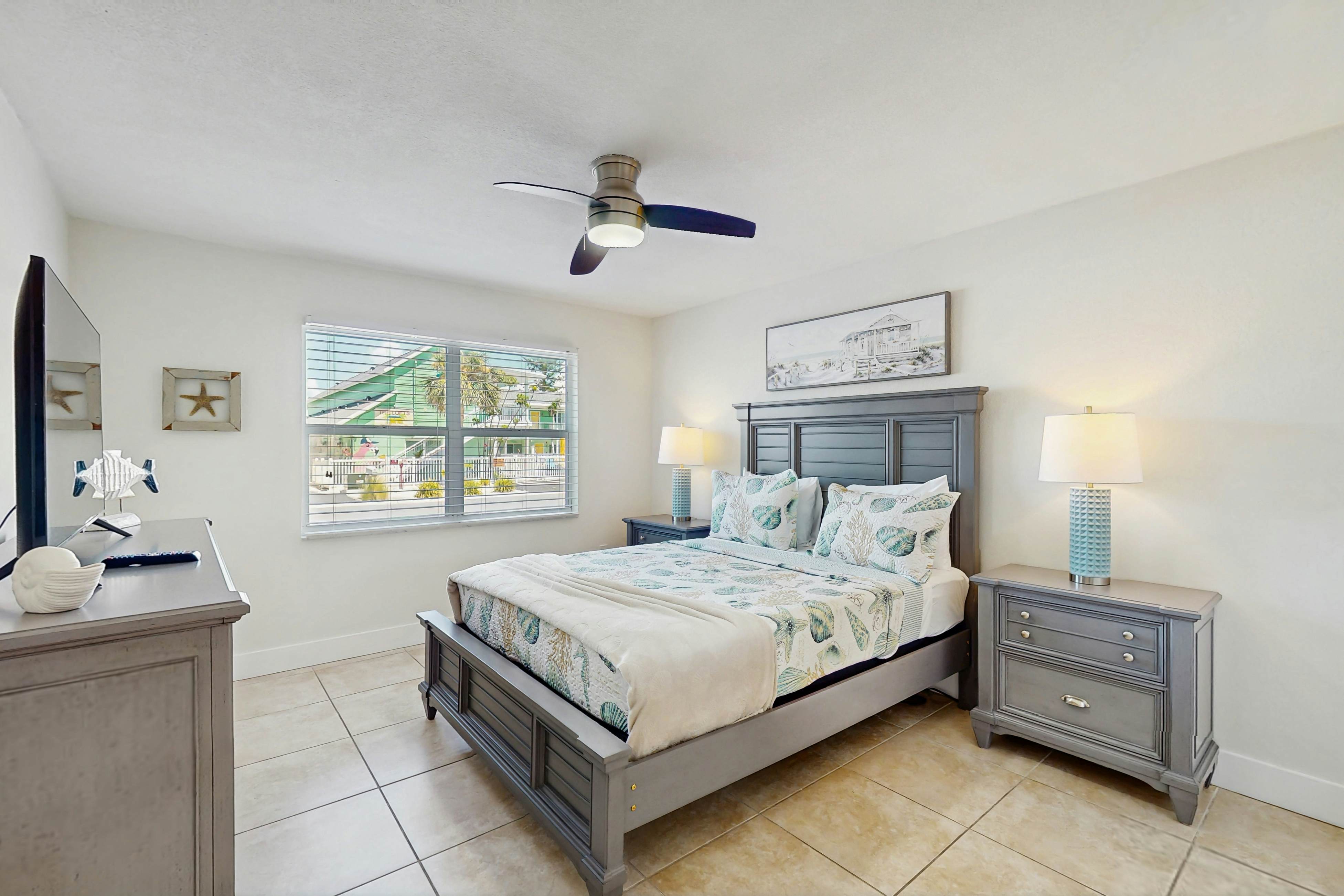 Ground-floor getaway with a heated pool & central AC - walk to the beach