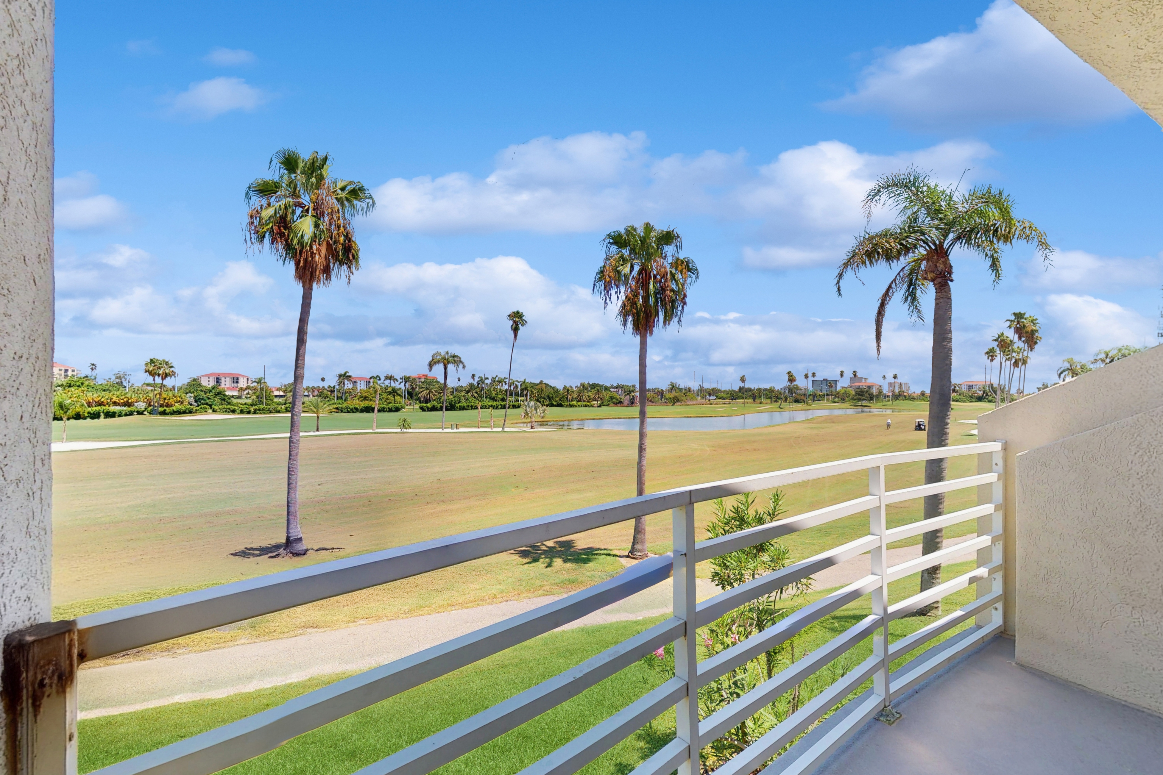 Golf view retreat with heated pool and hot tub central AC and private WD