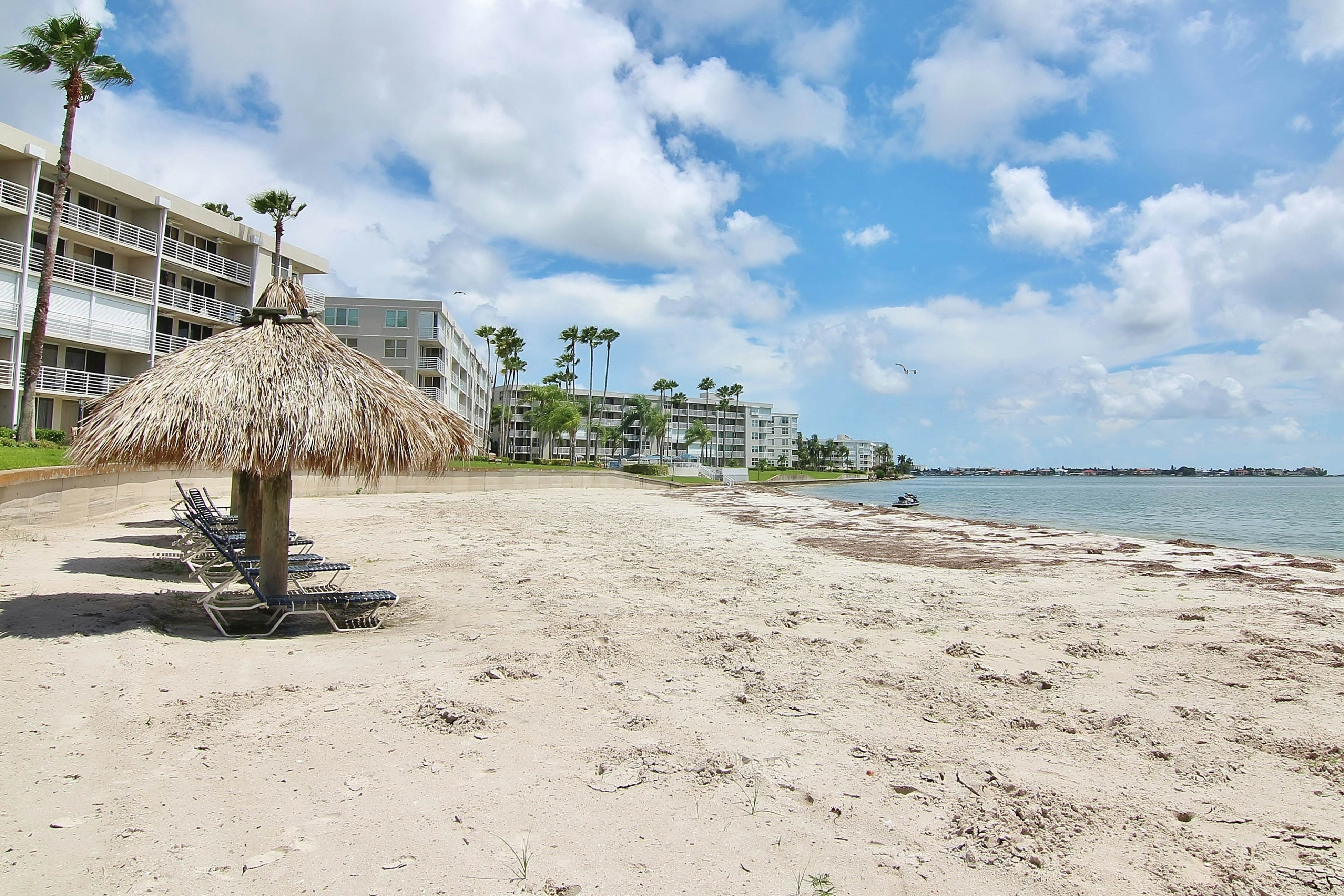 Bayfront condo near St Pete Beach with pool and hot tub central AC and WD