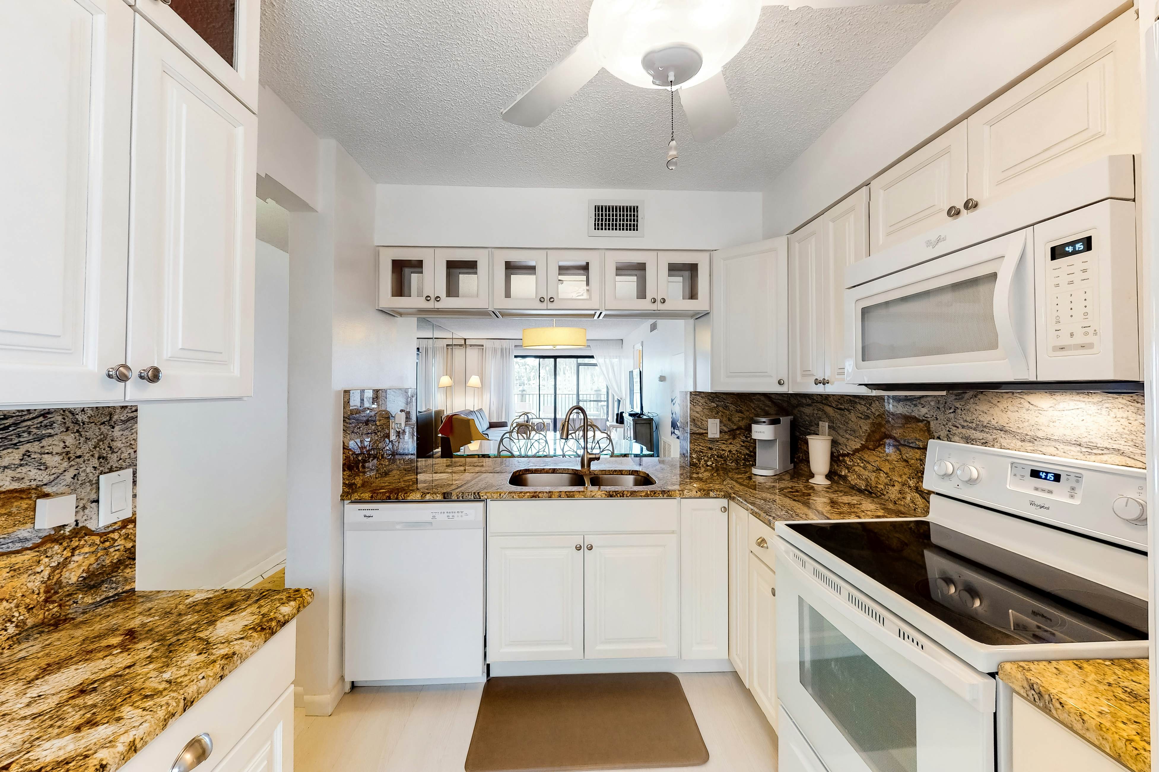 Lakefront resort condo with furnished deck, heated pool, pool spa, & tennis