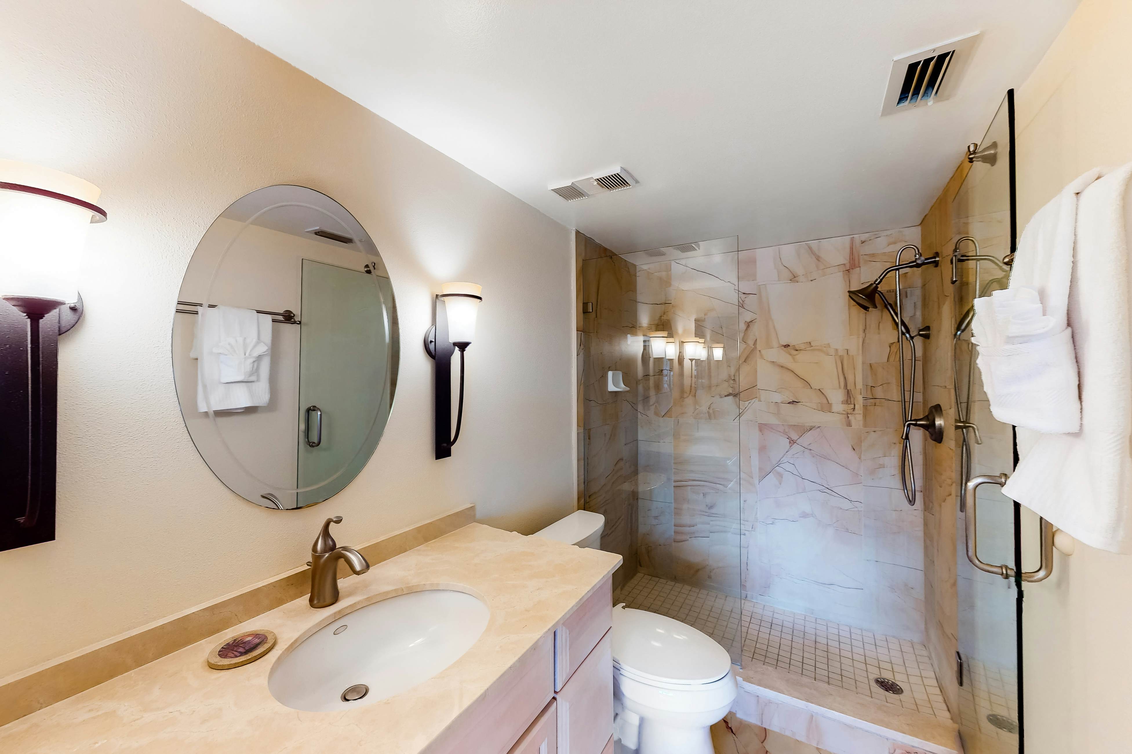 Lakefront resort condo with furnished deck, heated pool, pool spa, & tennis