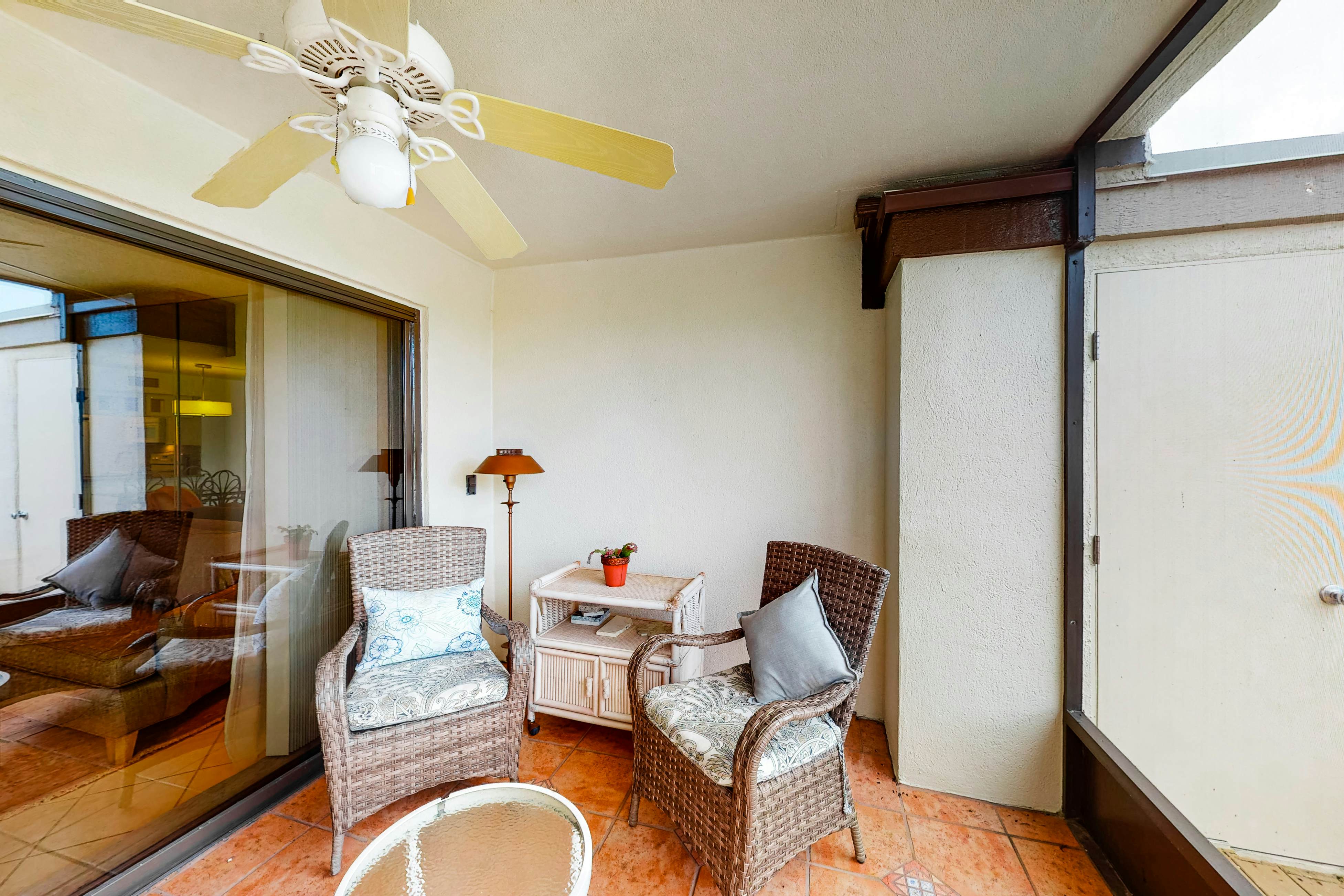 Lakefront resort condo with furnished deck, heated pool, pool spa, & tennis